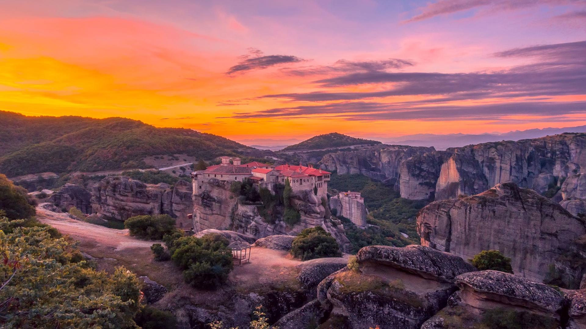 Meteora sunset tour with monastery and caves visit  - Thumbnail 3