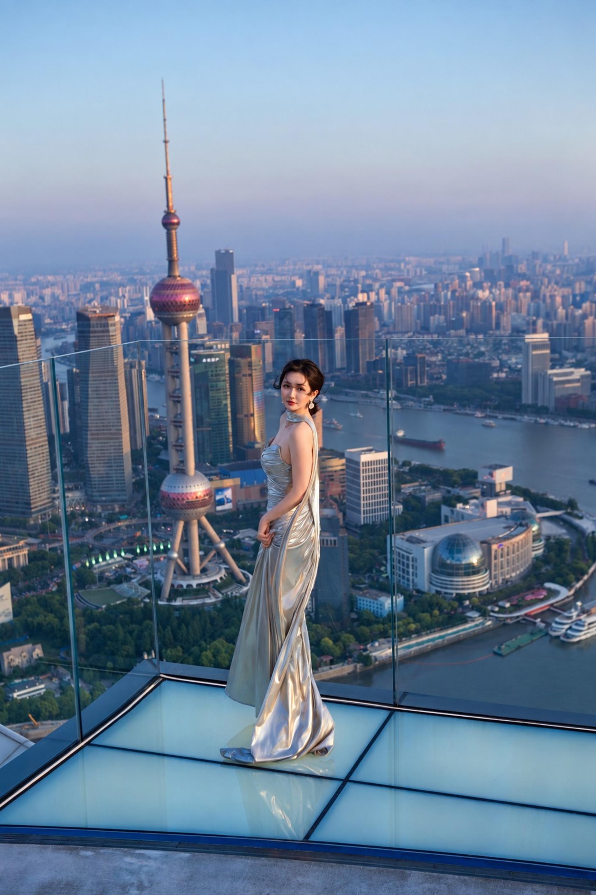 Shanghai Fashion Editorial Photoshoot at The Bund or The Stage - Thumbnail 14