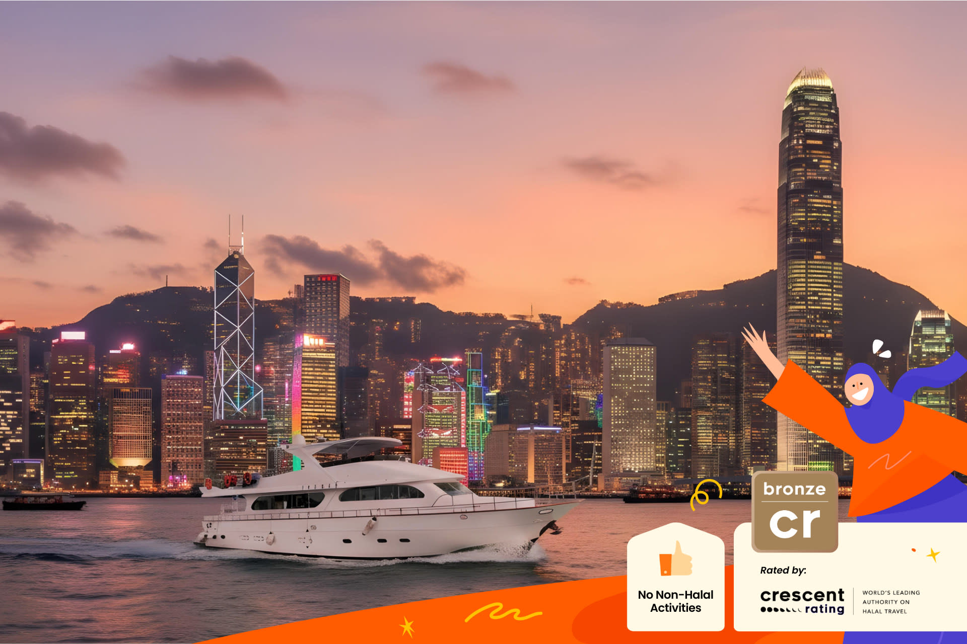 Victoria Harbour Night Cruise Fantasy Star Chaser (Includes Unlimited Snacks and Drinks + Photography) - Thumbnail 3