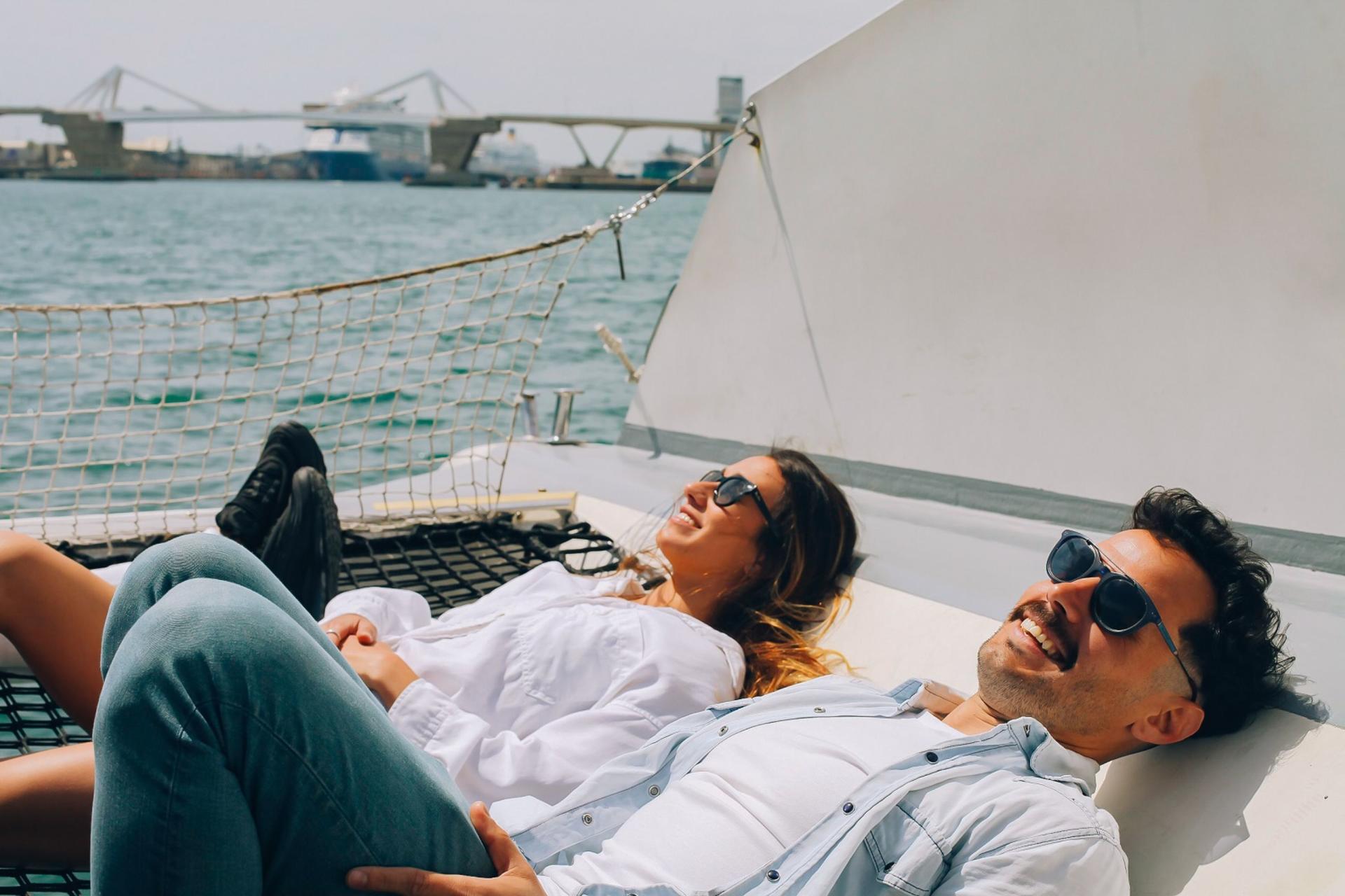 Eco catamaran cruise experience in Barcelona - Image 1