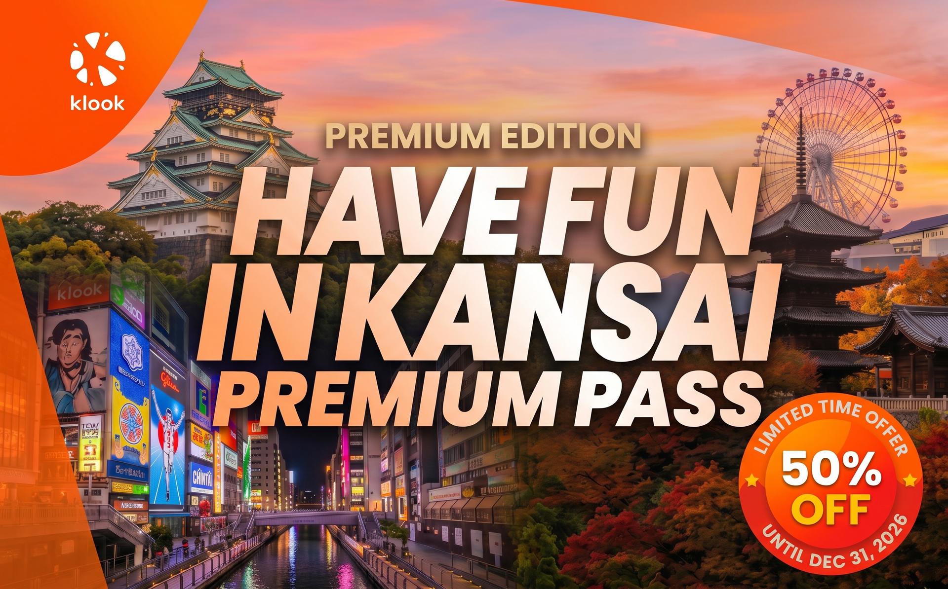 Have Fun in Kansai Premium Pass (Includes Universal Studios Japan) - Image 1