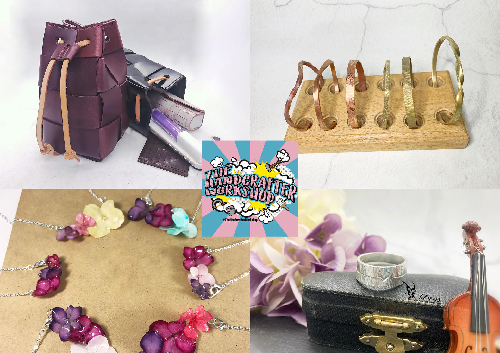 The Handcrafter Workshop | Metal Art, Pendant, Ring, Bangle, Leather, Pressed Flower - Image 1