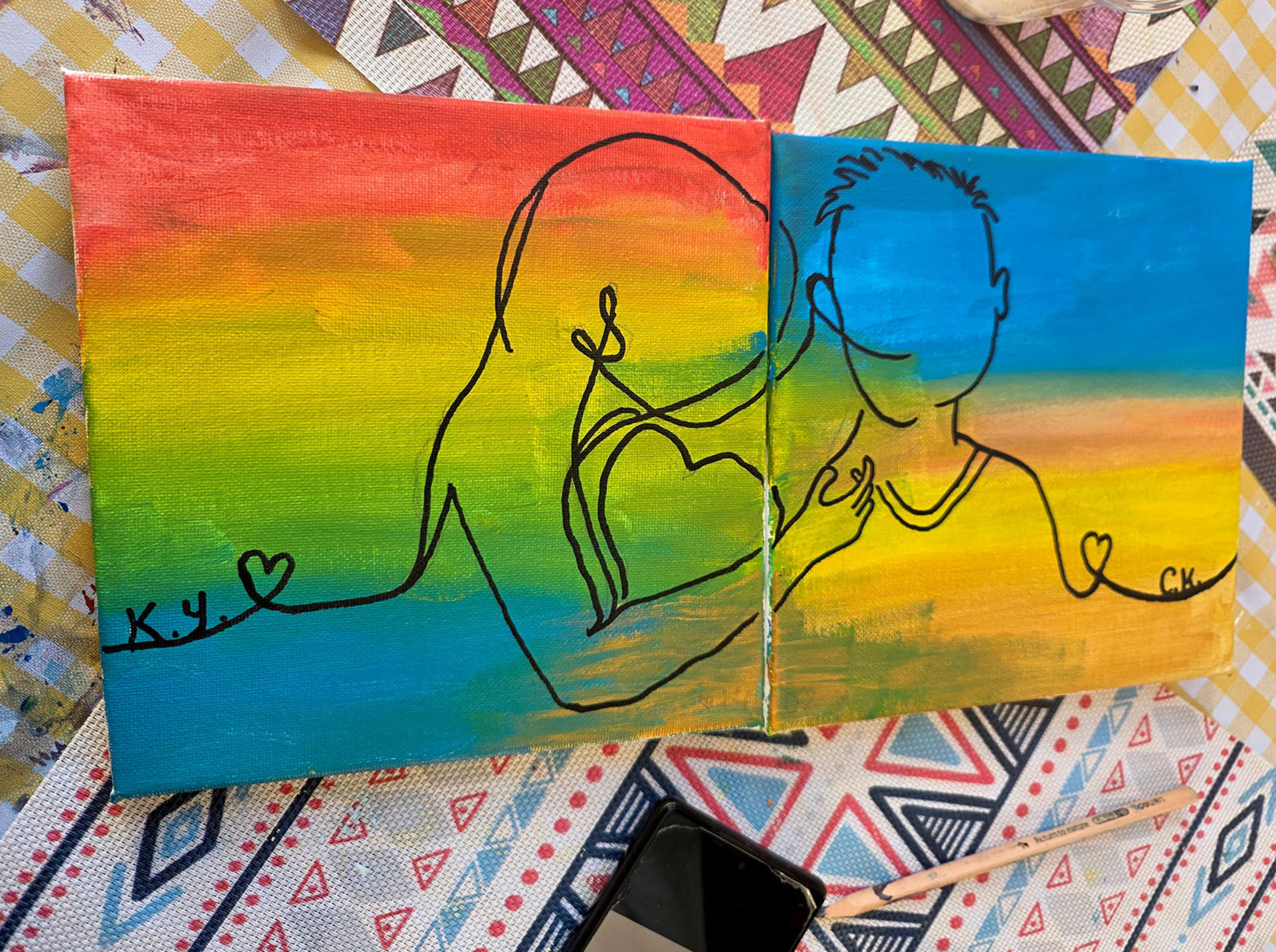 Central IRREGULart Art Improvisational Painting - Thumbnail 2
