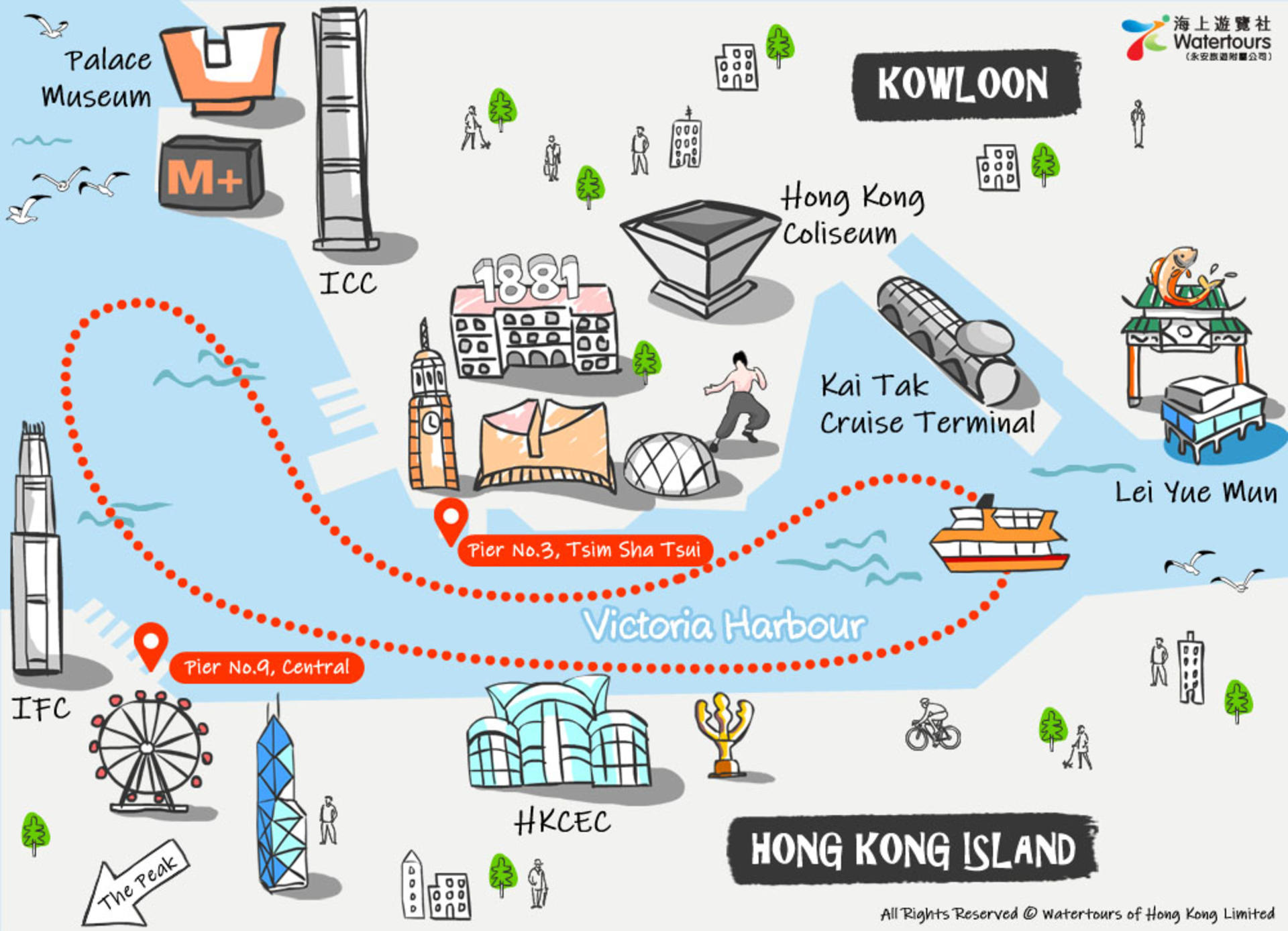 Victoria Harbour Evening Unlimited Drink Cruise by Wing On Travel - Thumbnail 14