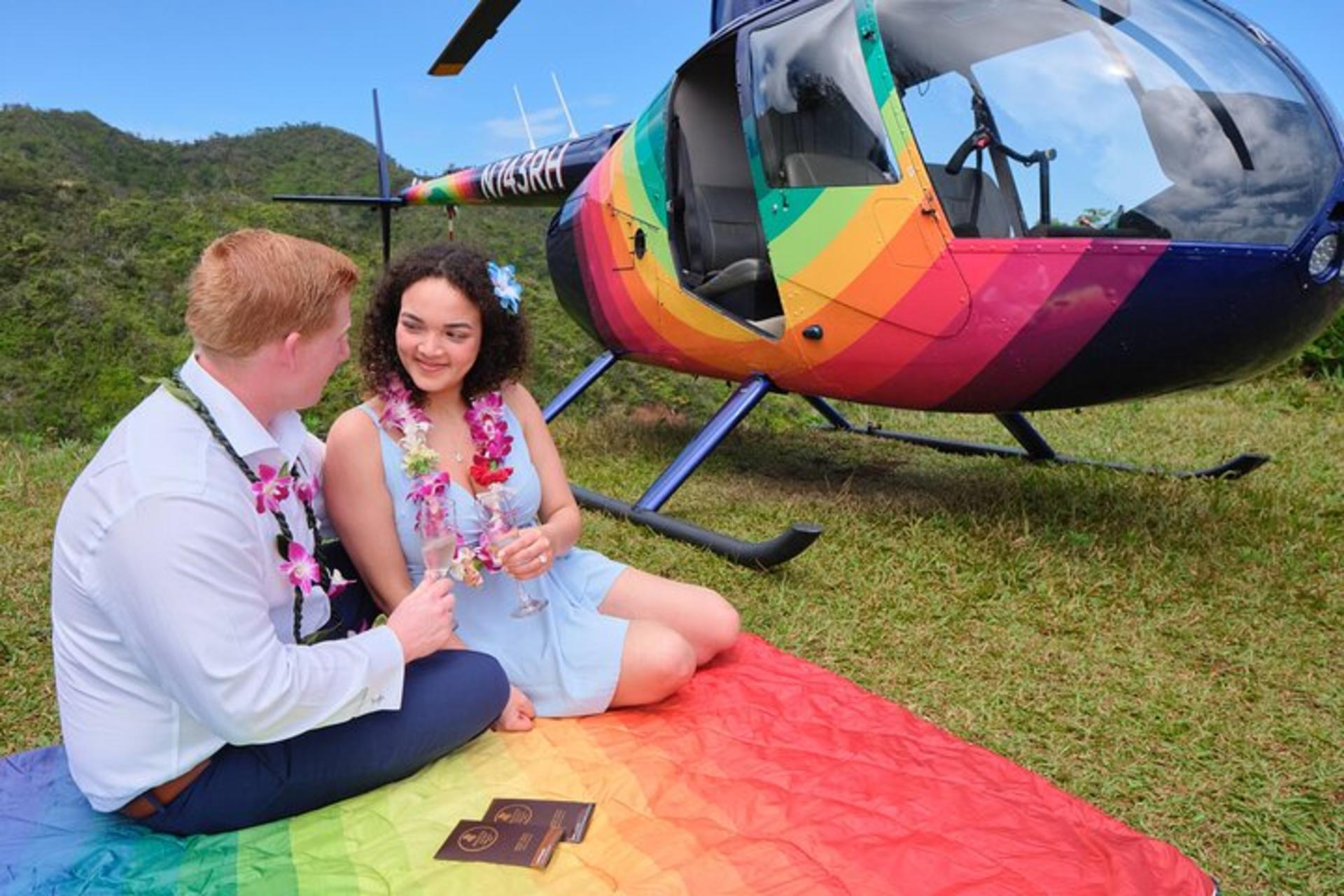 Romantic Kona Coffee and Landing Private Helicopter Tour - Image 1