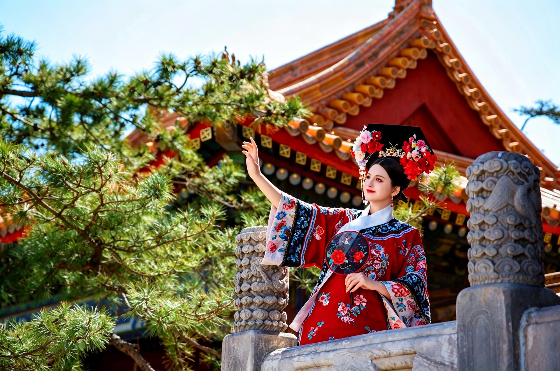 Beijing Qing Dynasty Gege traditional Hanfu costume rental & photography experience - Thumbnail 6
