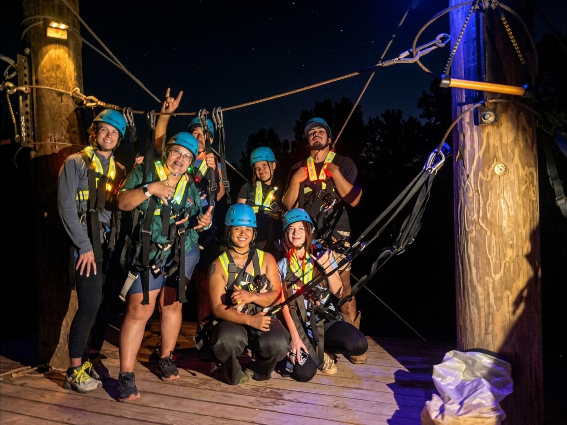 Night Zipline Adventure Experience with Campfire in Oahu - Thumbnail 16