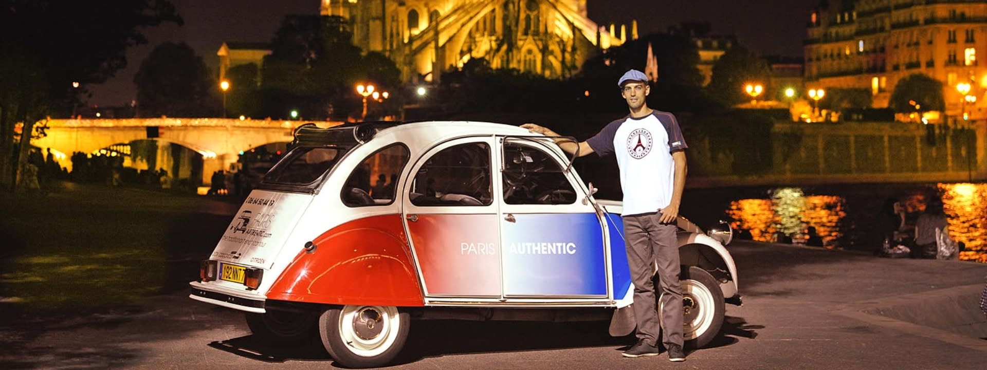Citroen 2CV Night Tour and Seine River Cruise in Paris - Image 1