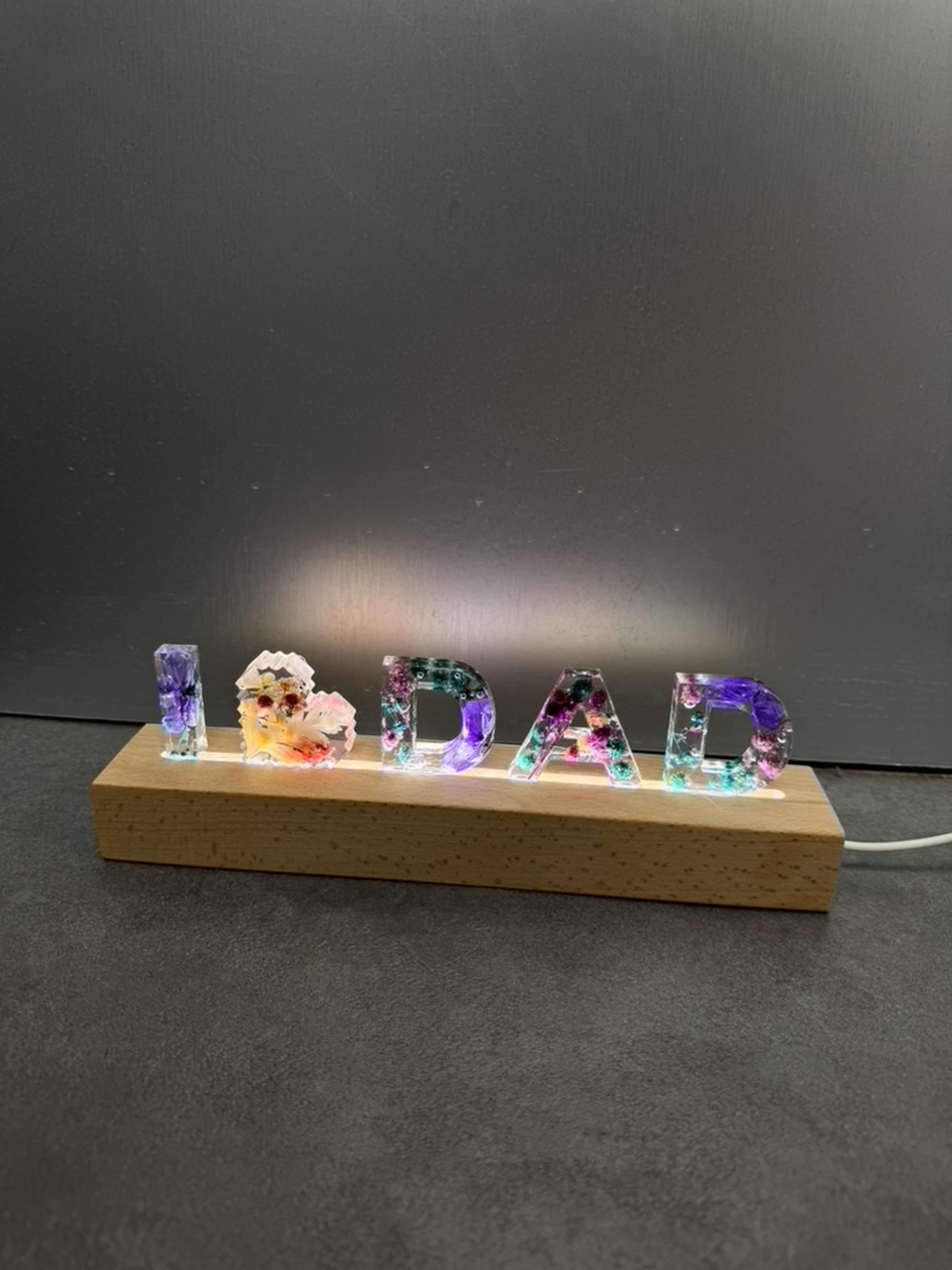 URBANPEACE - Preserved Flower Letter Light | Preserved Flower Letter Keychain | Kwun Tong - Thumbnail 3