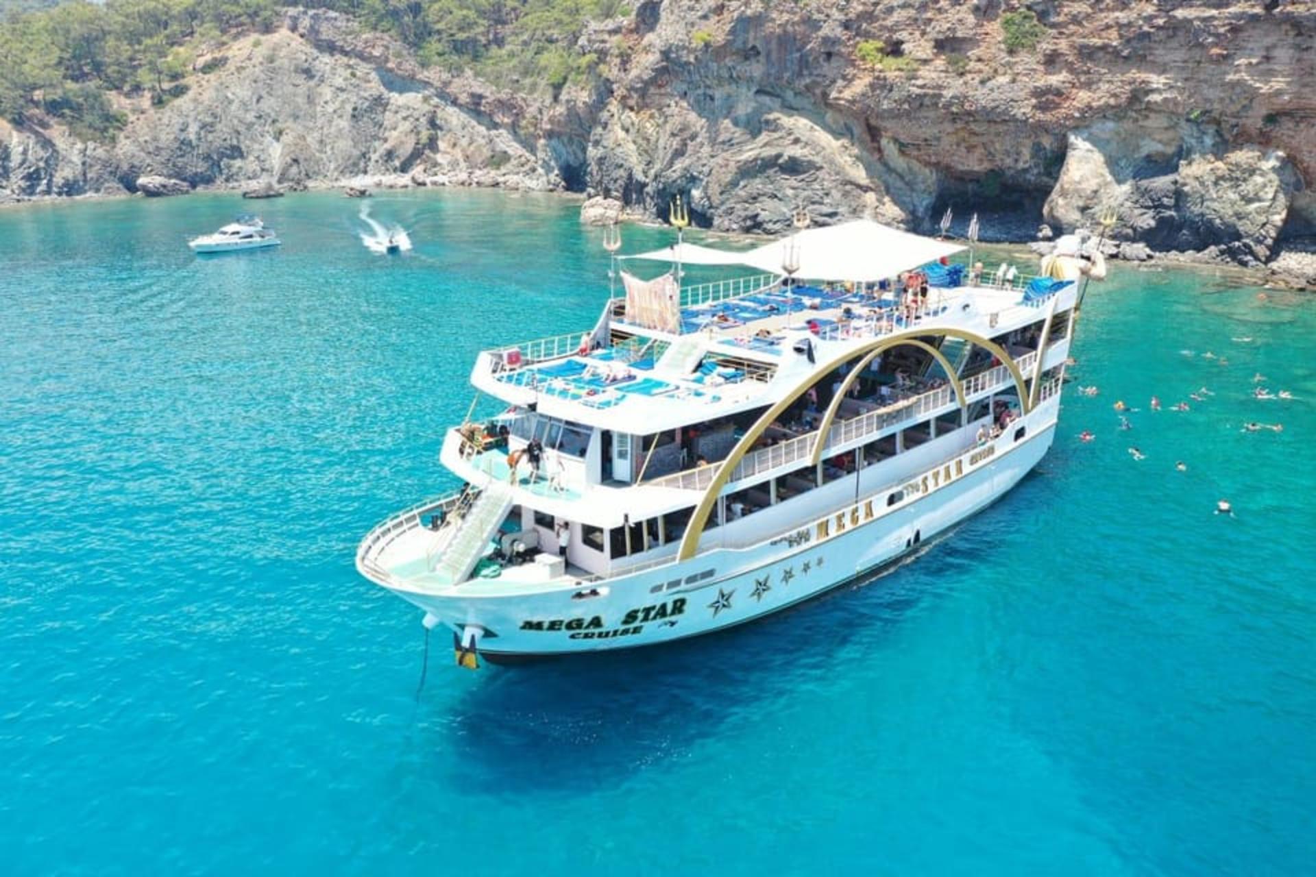 Antalya/Kemer Megastar Boat Tour w/Lunch & Hotel Pickup - Image 1