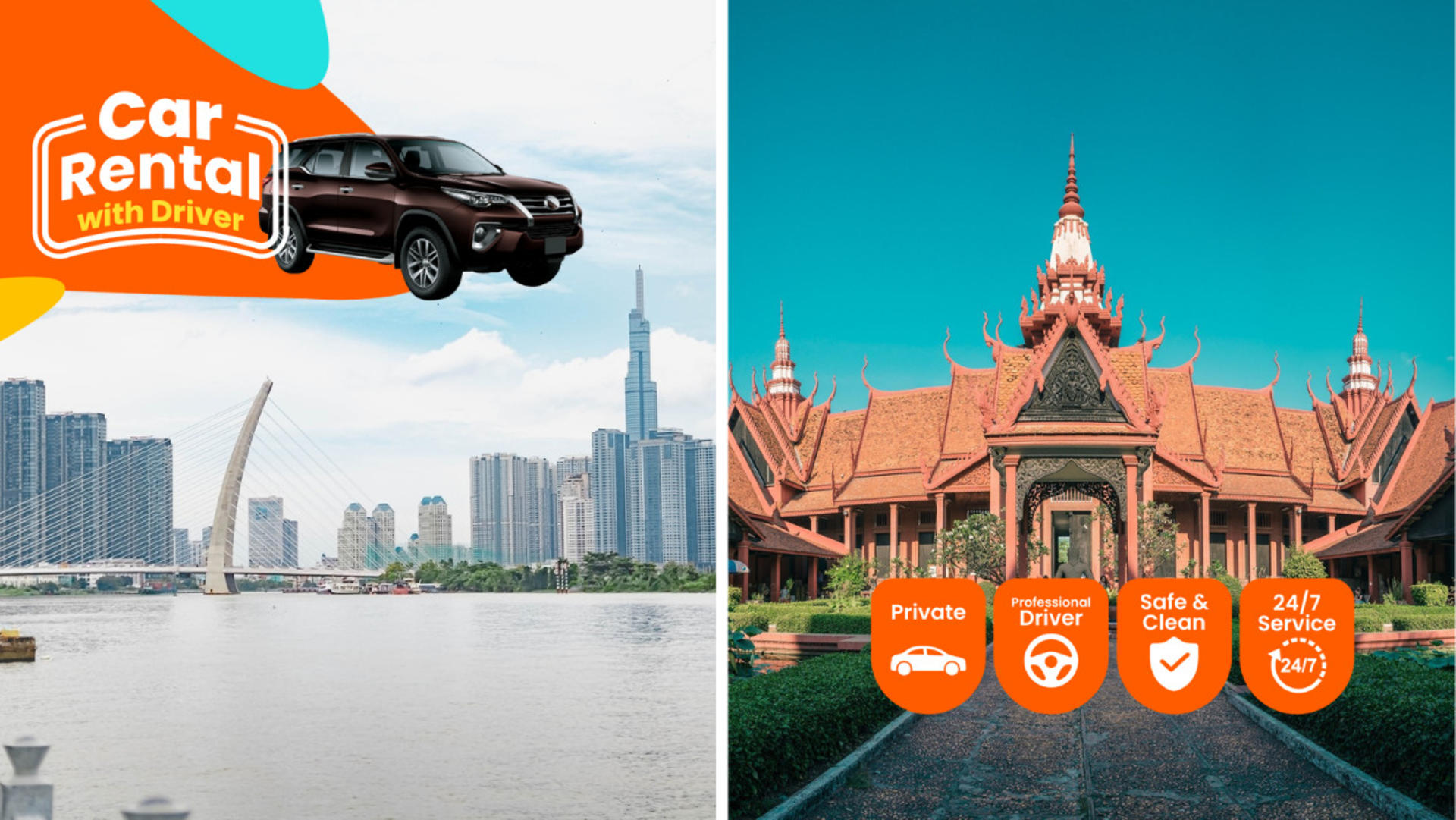 Ho Chi Minh Car Rental With Driver To Phnom Penh, Cambodia Or Vice Versa - Image 1