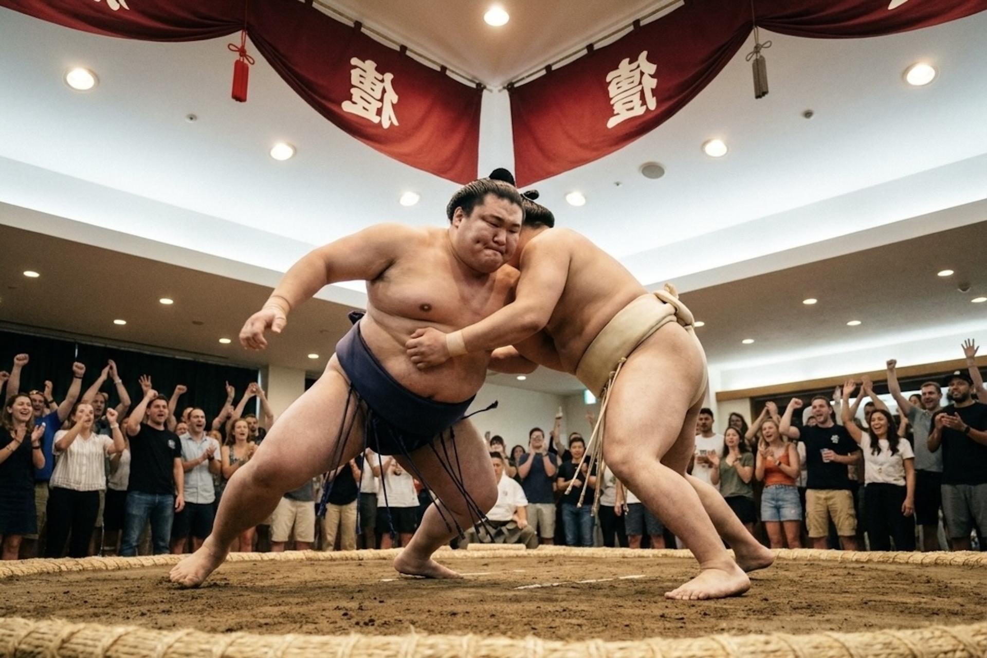 Kyoto: Sumo Show with Drink and Photo - Thumbnail 2