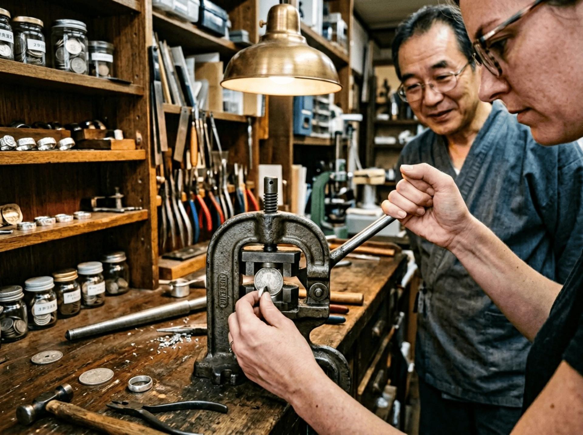 [Musubi Coin Ring]: Craft a Vintage Coin Ring in Kyoto - Image 1
