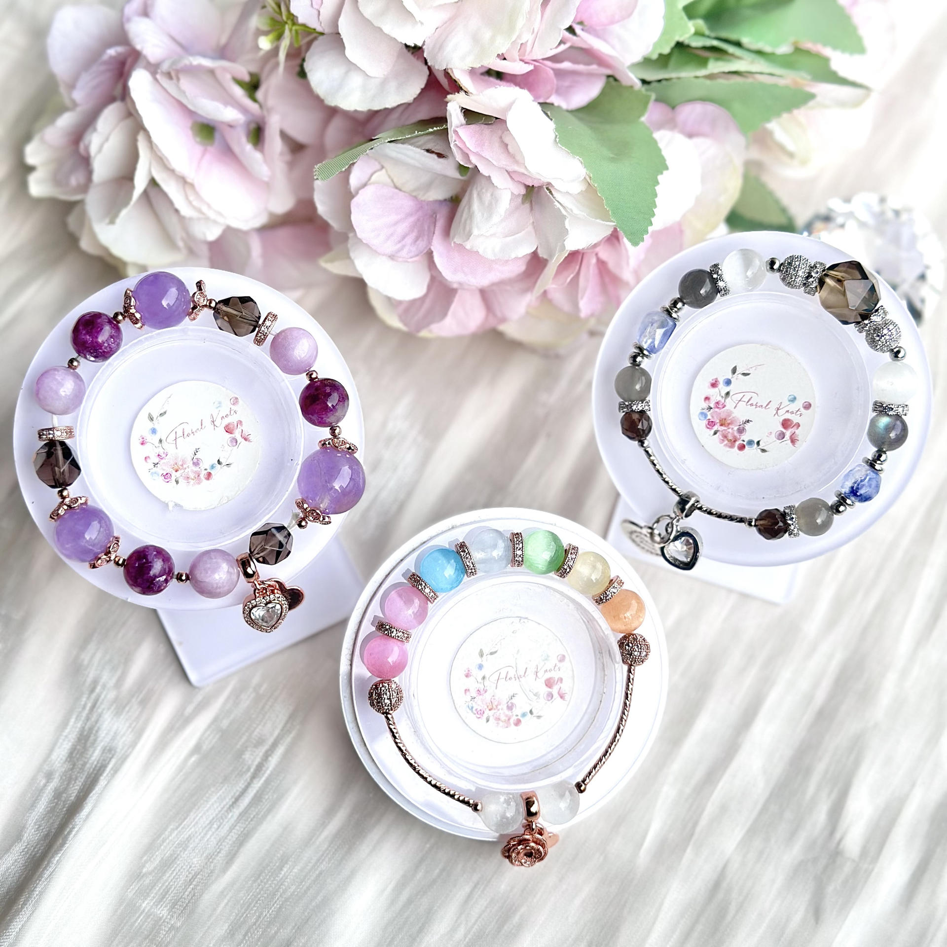 Gemstone Bracelet Workshop by Floral Knots at Orchard Gateway
