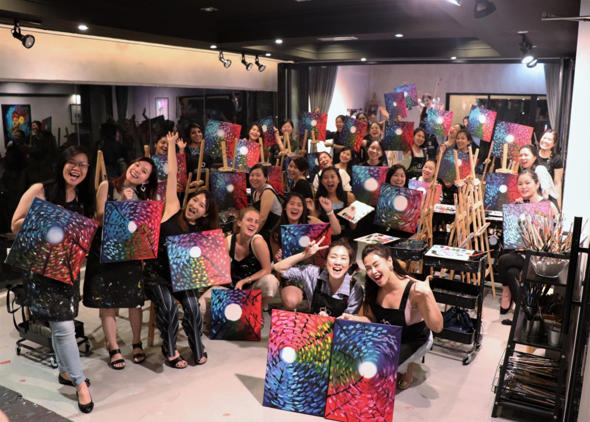 Sip and Paint Experience in Kuala Lumpur - Thumbnail 4