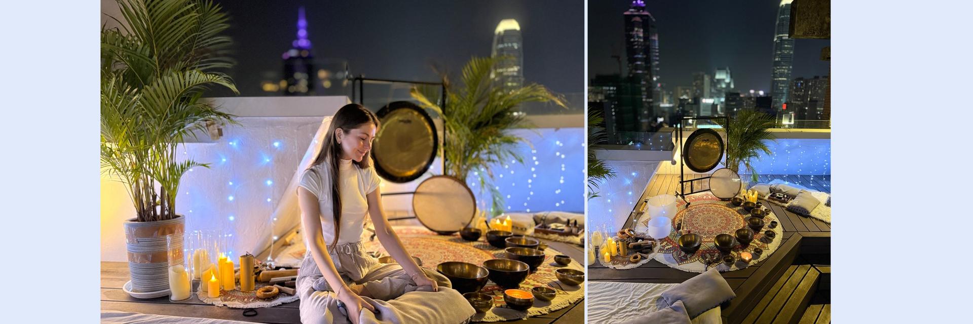 Hidden Rooftop Sound Bath for Couples, Friends & Families with Kate - Thumbnail 2