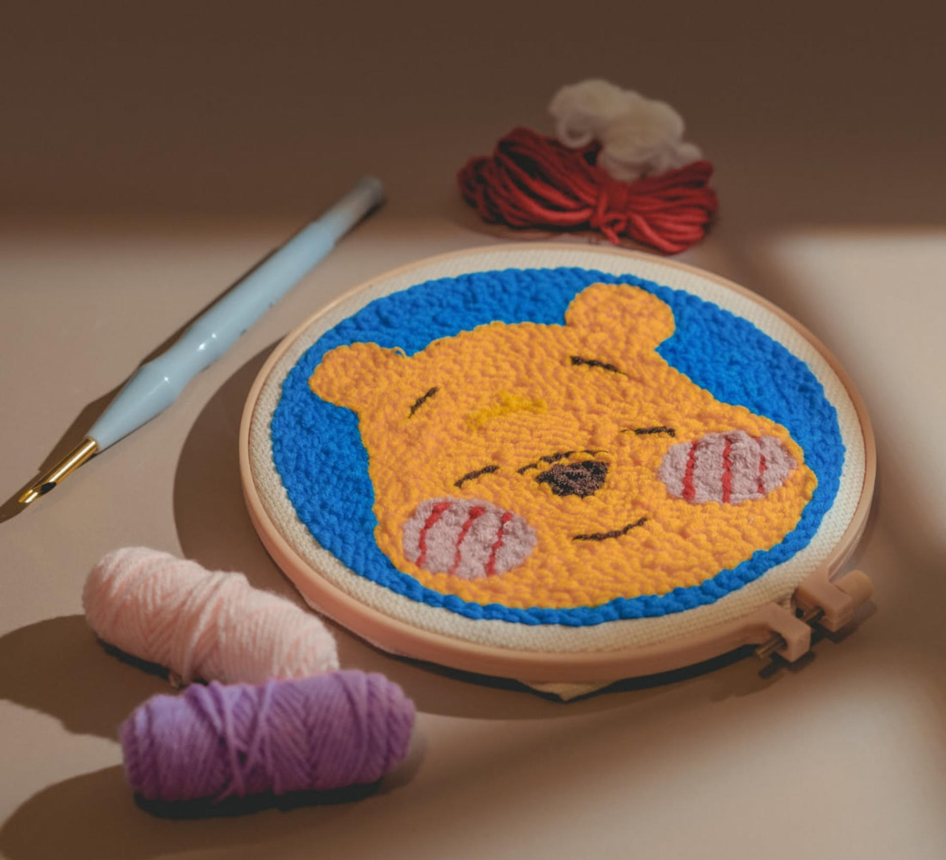 Punch Needle Coaster Embroidery at Hey Decoupage - Image 1