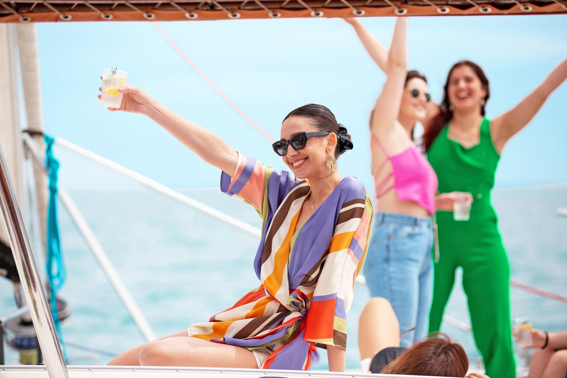 Day or Sunset Catamaran Cruise with Tapas & Drinks from Barcelona - Thumbnail 2