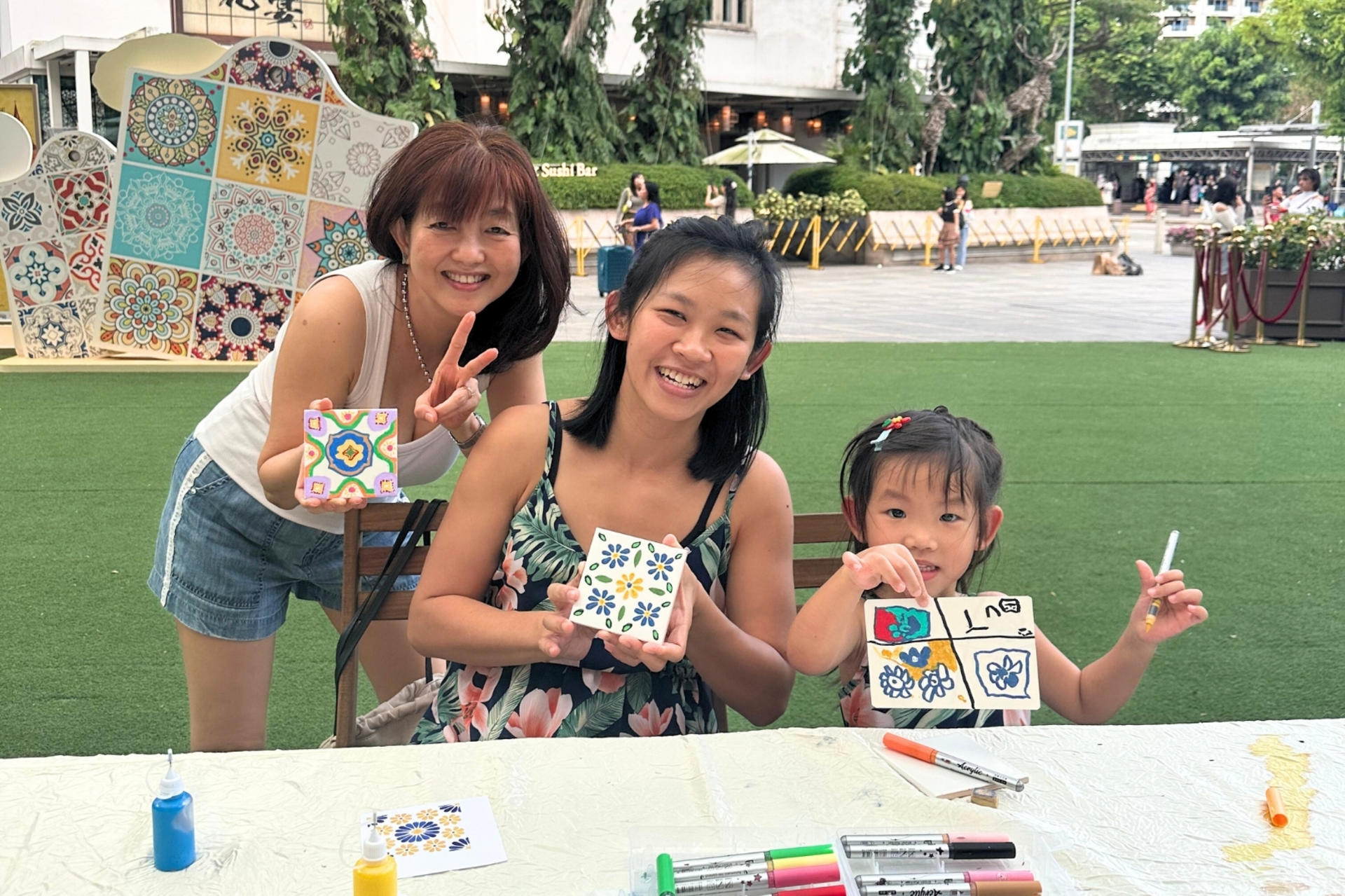 Tile Painting Workshop in Singapore - Thumbnail 4
