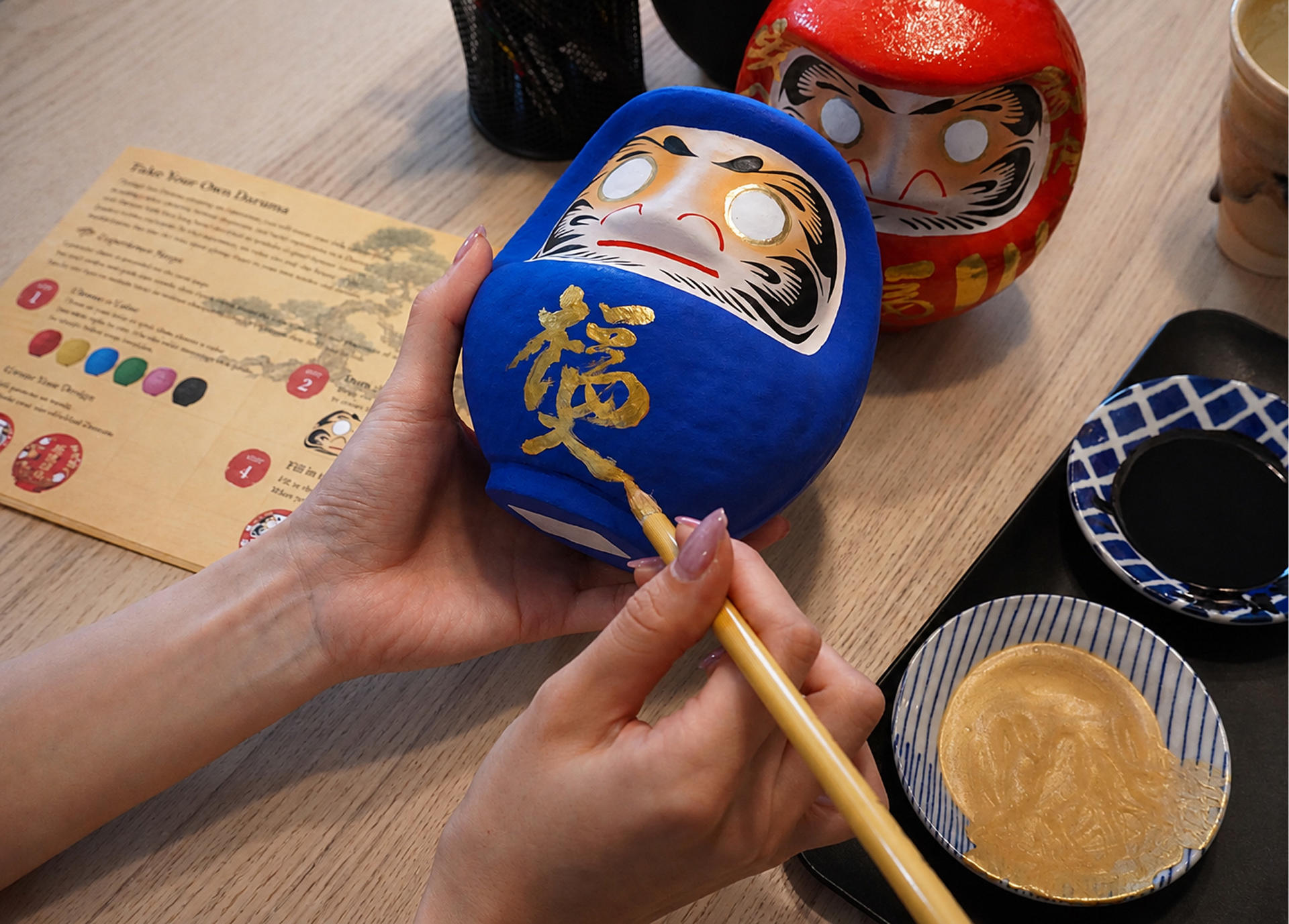 [ZEN CRAFTWORKS] Paint Your Own Takasaki Daruma Doll - Image 1