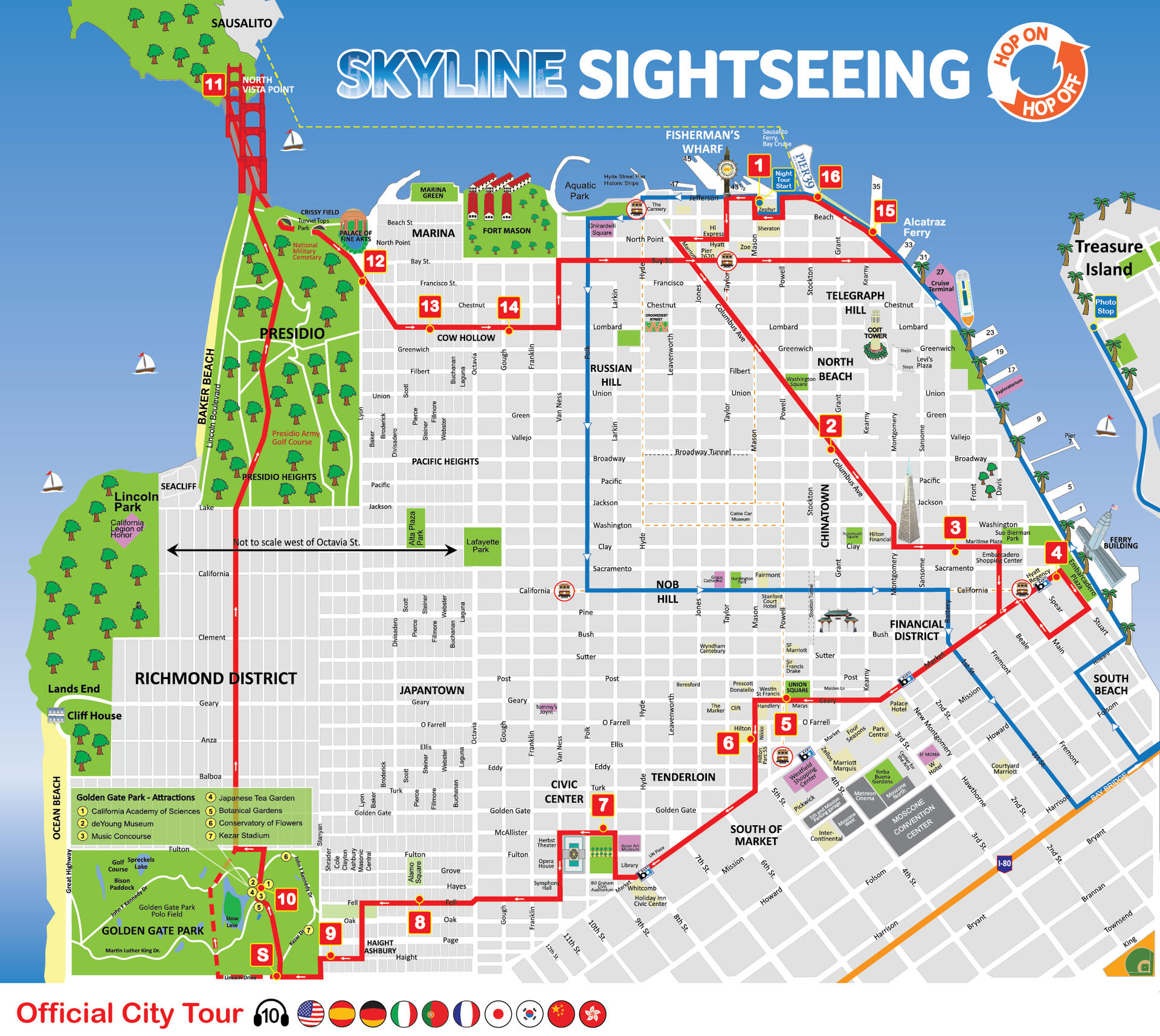 Hop-On Hop-Off Bus Tour and Night Tour in San Francisco - Thumbnail 2