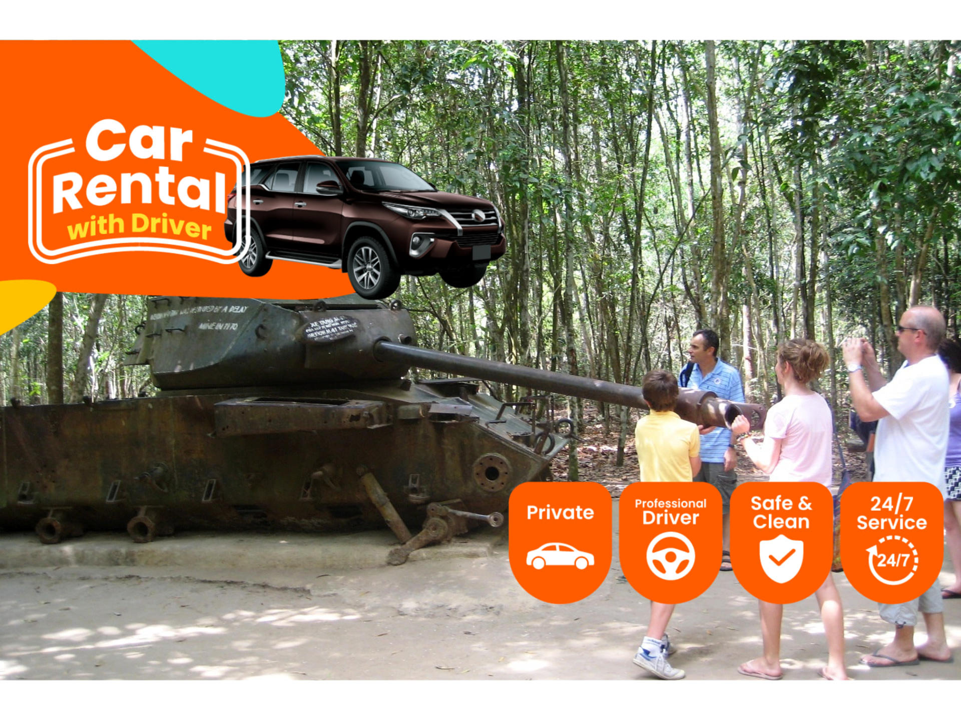 Ho Chi Minh city Private transfer from/to Cu Chi Tunnel - Image 1