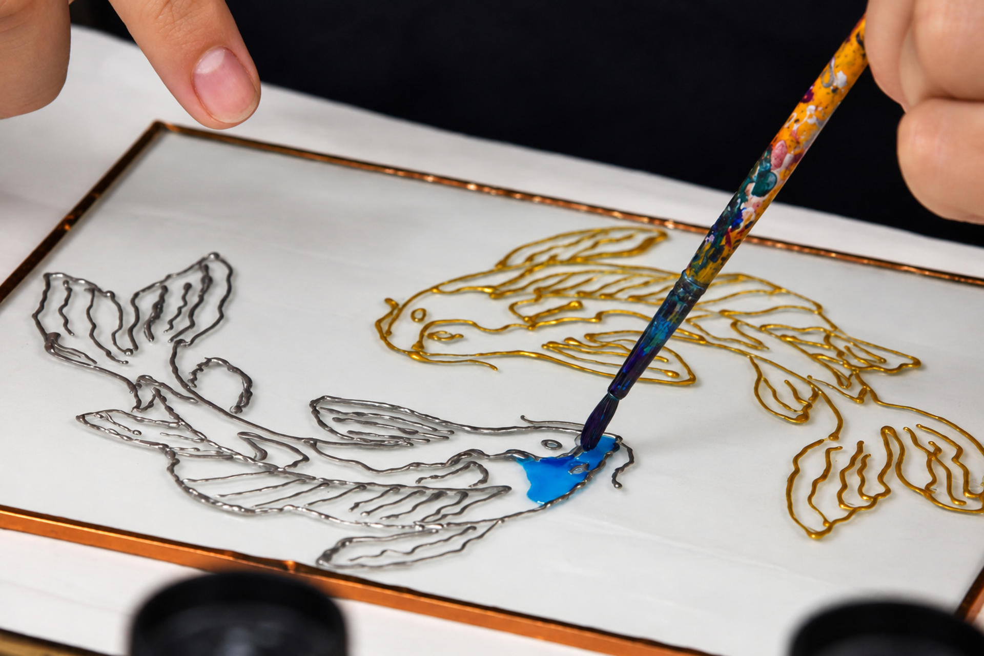 Rooftop Stained Glass Painting Workshop with Fairy Chimney Views - Image 1