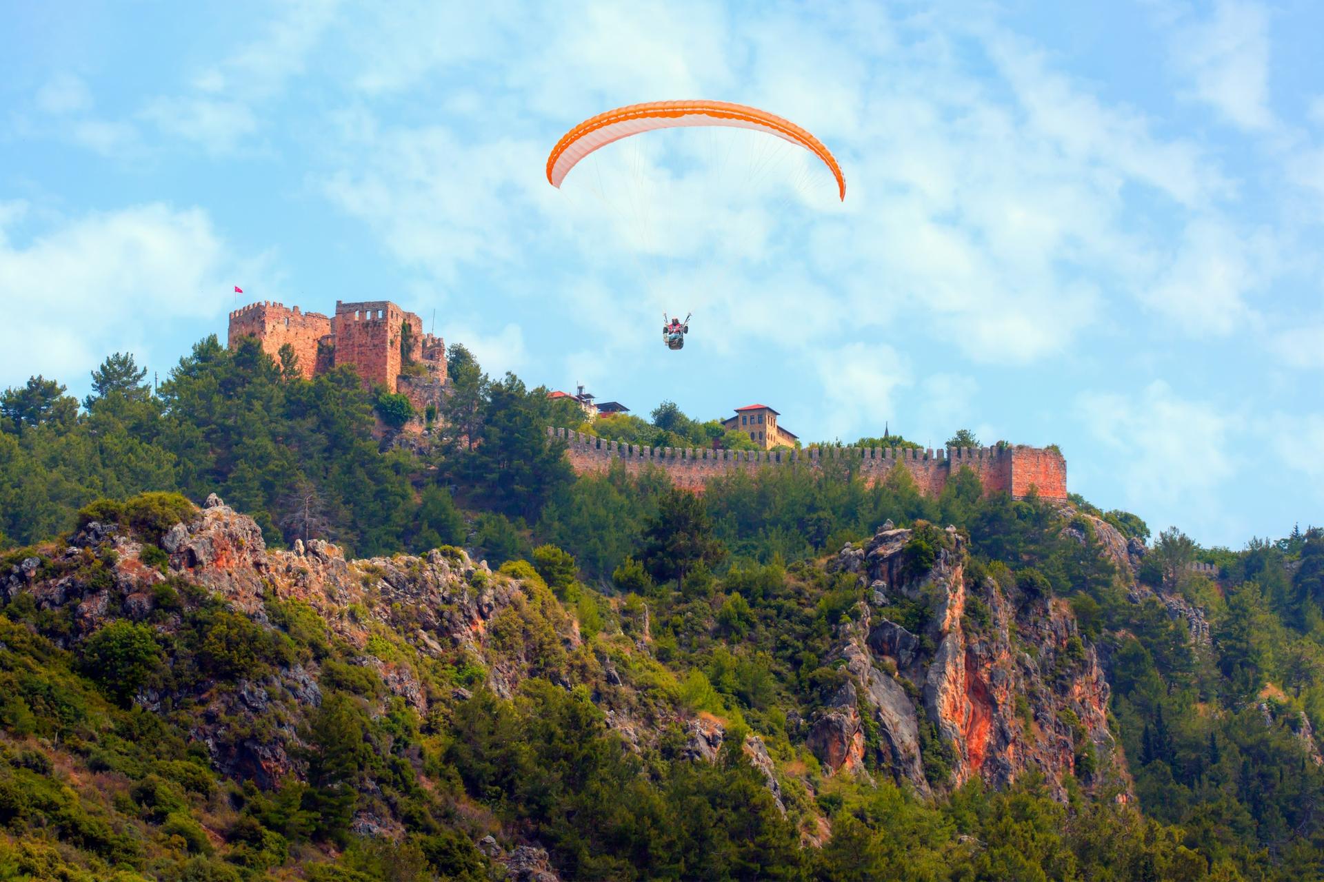 Alanya: Tandem Paragliding Experience Over Cleopatra Beach - Thumbnail 2