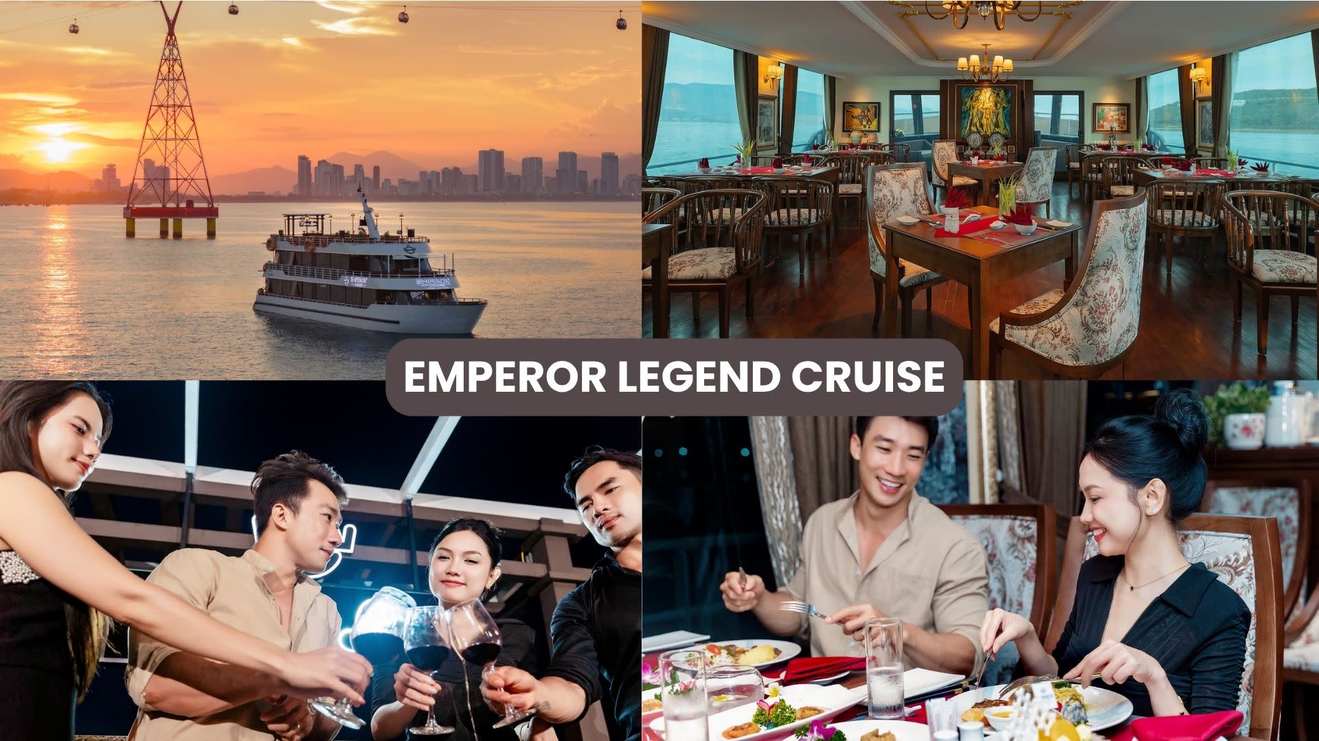 Sunset Cocktail and Dinner Luxury Emperor Cruise in Nha Trang - Thumbnail 3