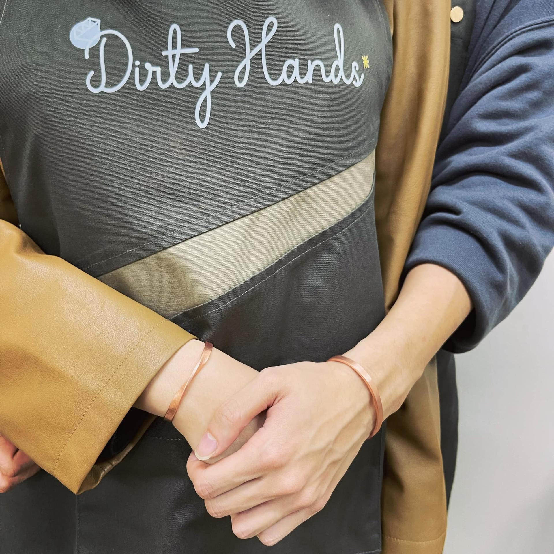 Dirty Hand Studio - Bangle Workshop | "Leave your message" Copper Bangle, Sterling Silver Bangle Workshop | Kwai Chung  - Thumbnail 11