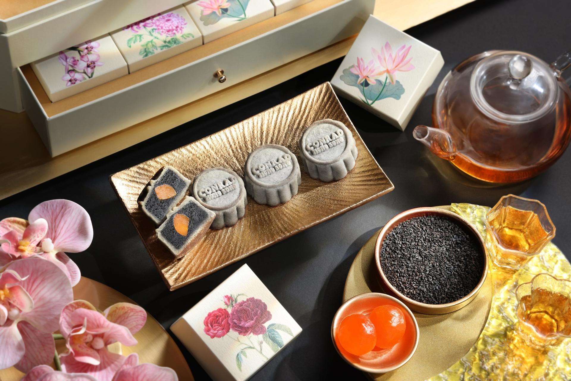 Conrad Hong Kong | Mid-Autumn Festival 2026 | Mini Black Sesame Mooncake, Mini Musang King Durian Mooncake | 14/8 - 24/9 pick up at Admiralty - Thumbnail 3