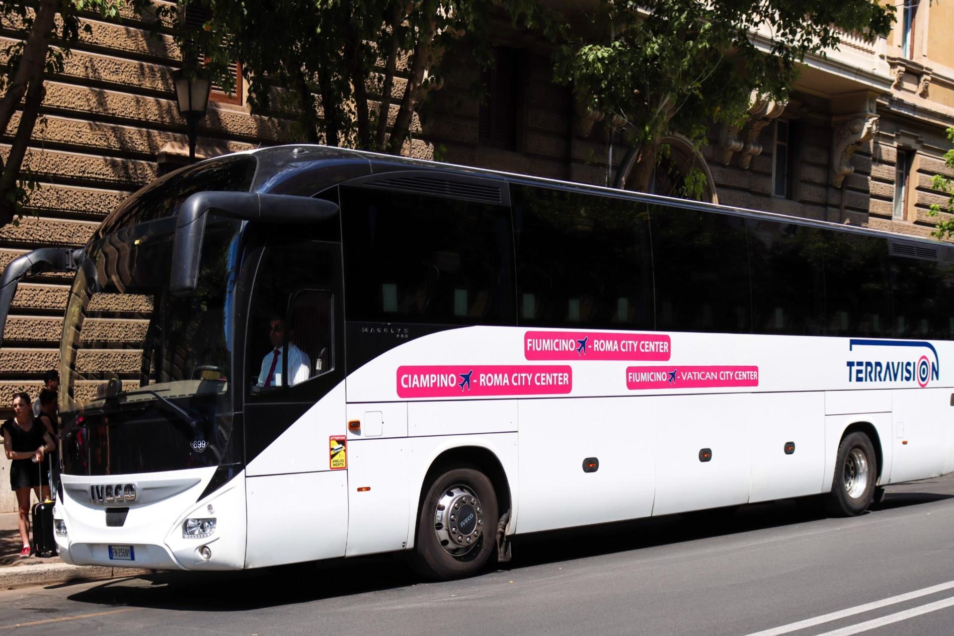 Fiumicino Airport - Vatican City shared bus transfer by Terravision - Image 1