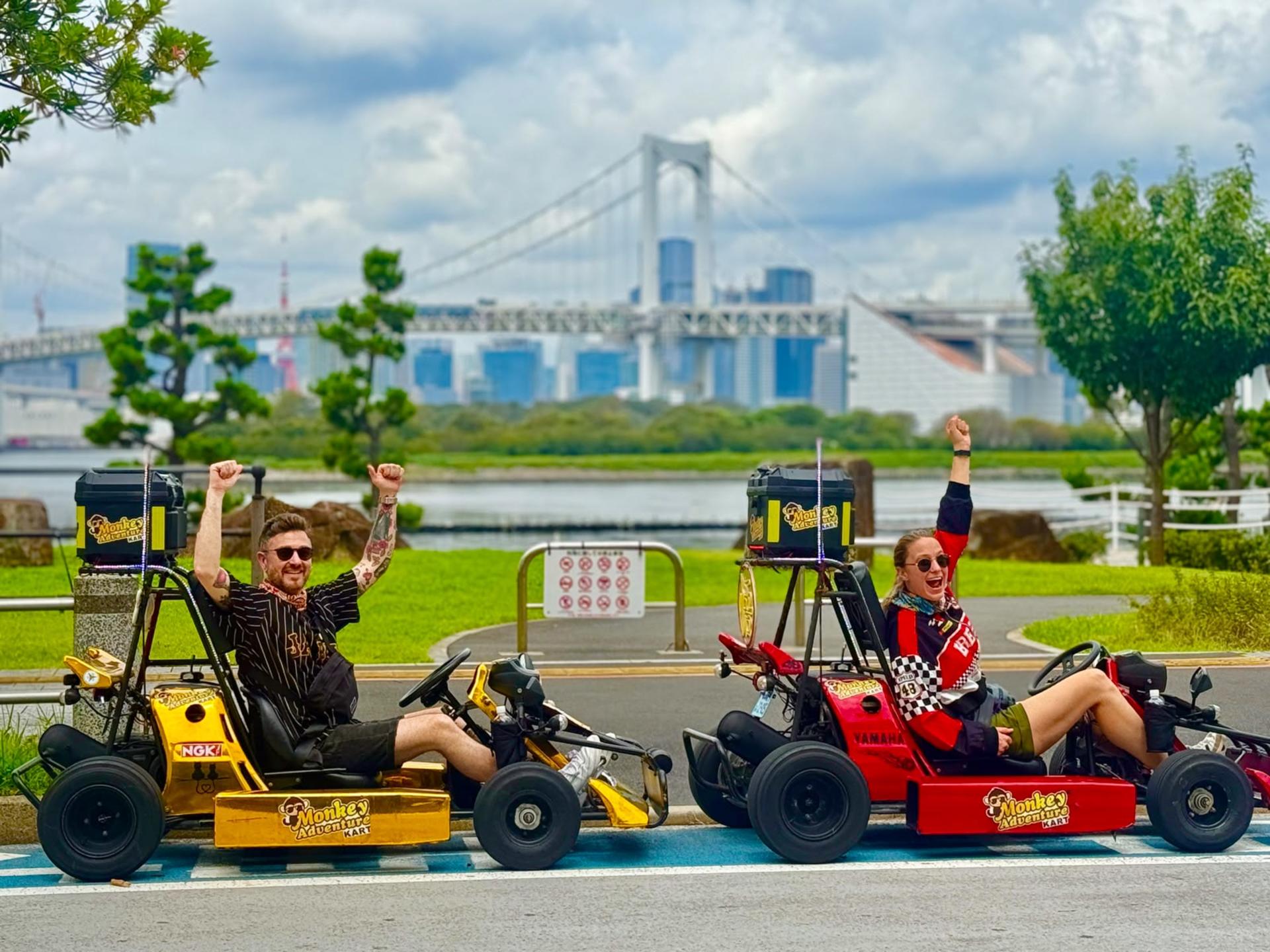 Tokyo: 2-Hour Go-Kart Rainbow Bridge Experience with Photos - Thumbnail 2