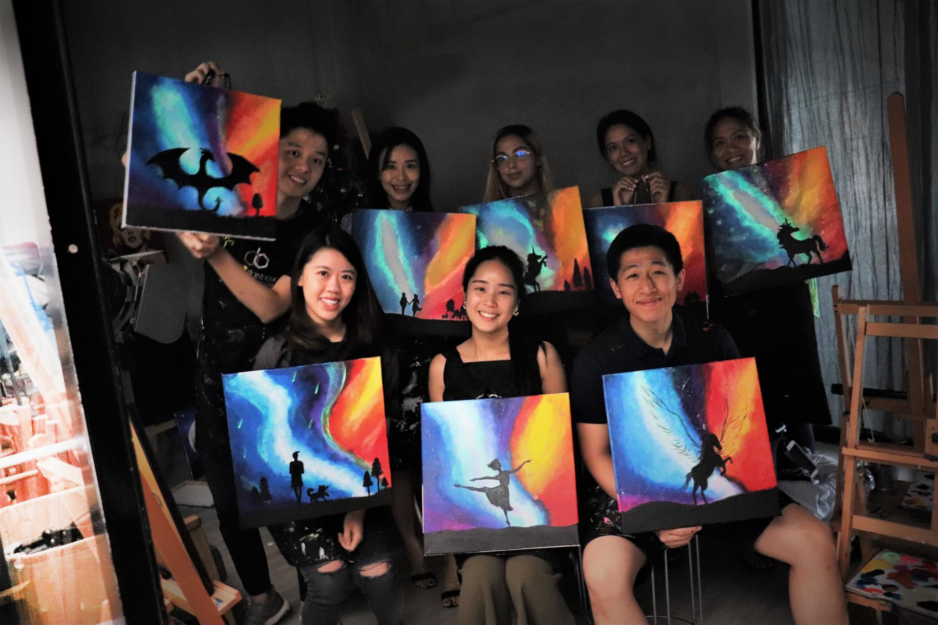 Glow in The Dark Sip & Paint Experience in Kuala Lumpur - Thumbnail 6