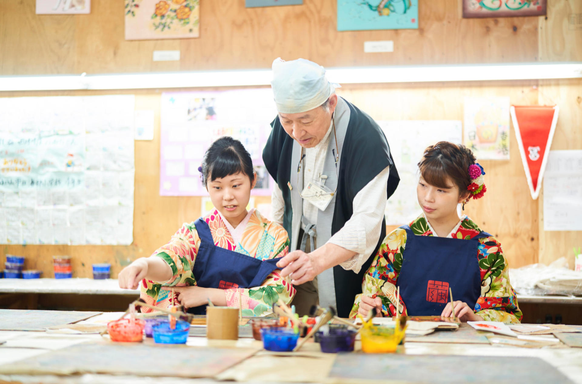Yuzen Dyeing, Matcha & Wagashi or Kimono Experience in Kyoto - Image 1