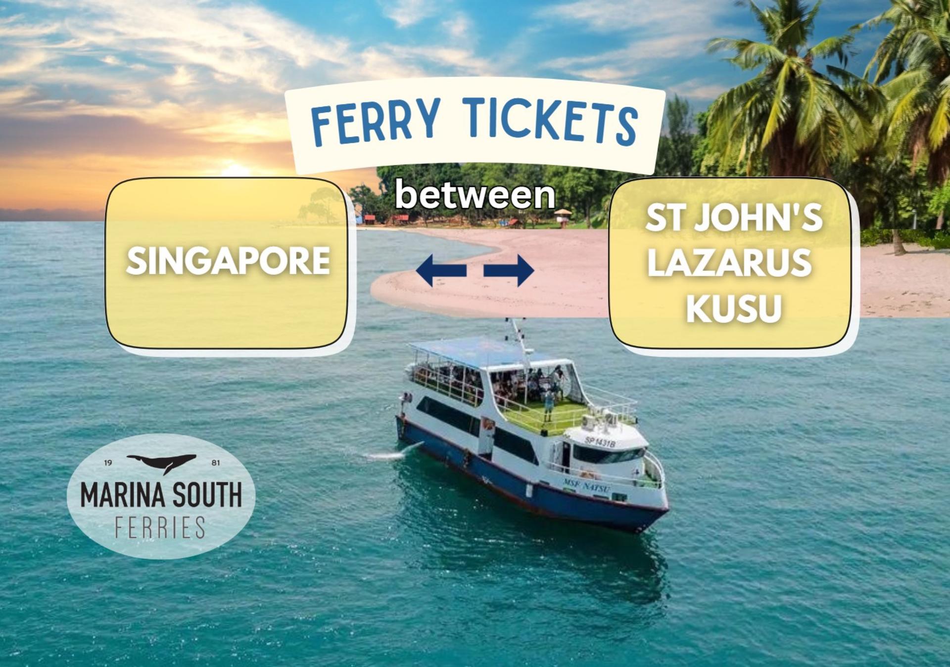 Singapore Open Deck Ferry Ticket to St John's, Lazarus & Kusu Island - Image 1