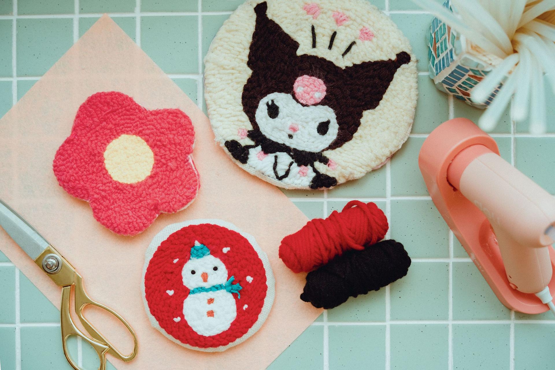 Punch Needle Coaster Embroidery at Hey Decoupage - Thumbnail 3