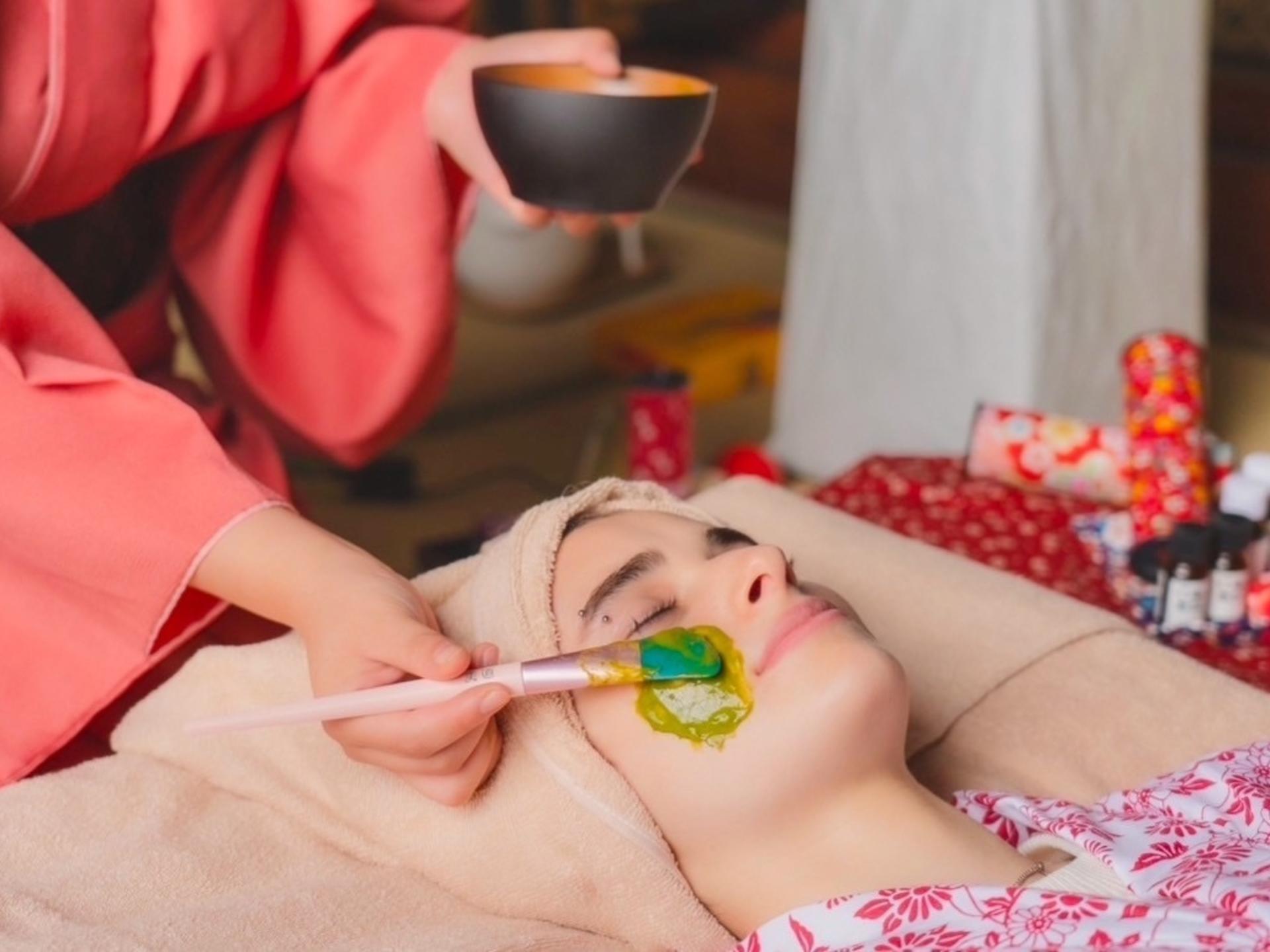 Osaka Temple: Zen Matcha facial pack & Dry head spa 90min - Image 1