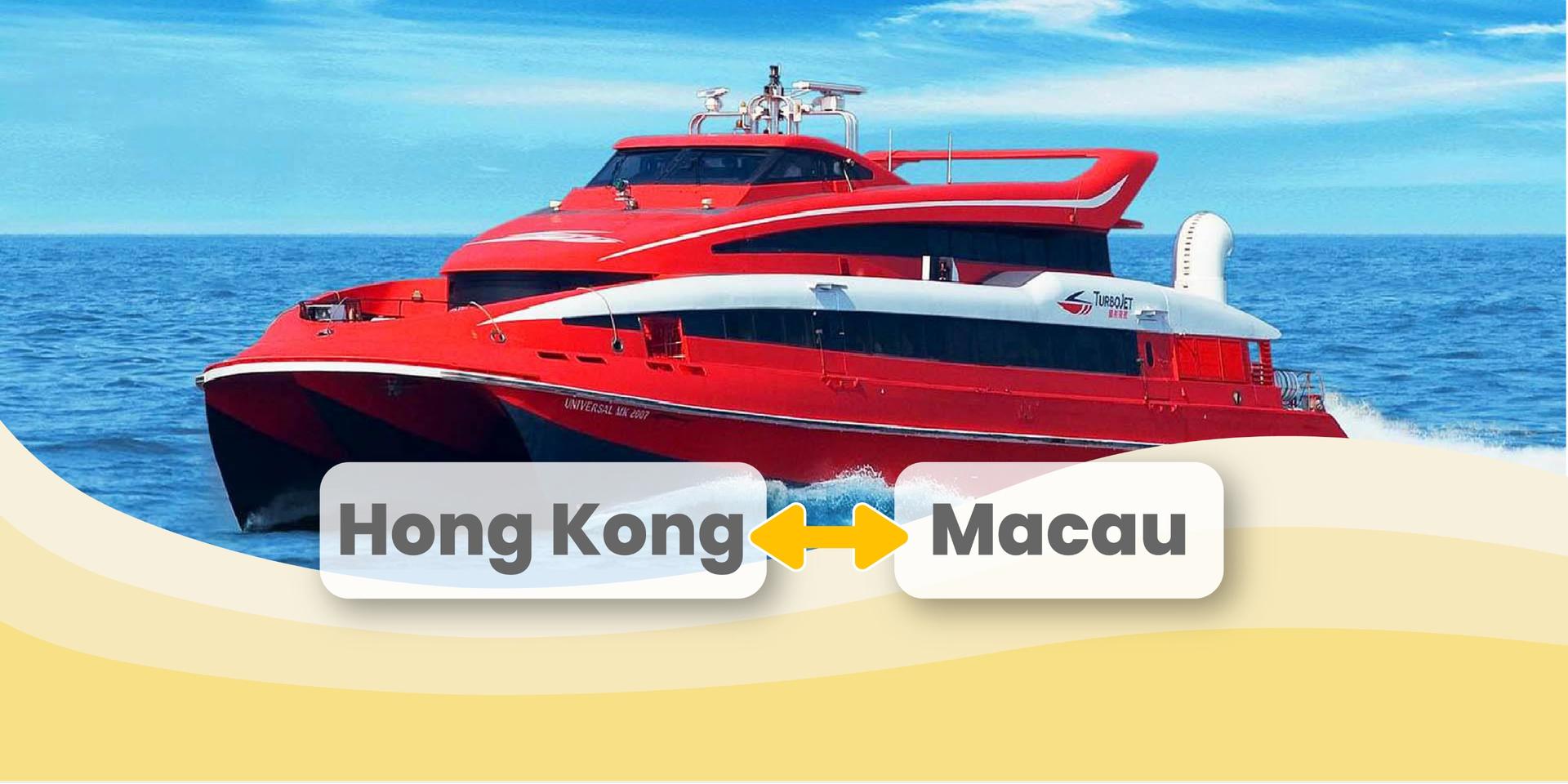 TurboJET Ferry Ticket between Hong Kong and Macau - Image 1