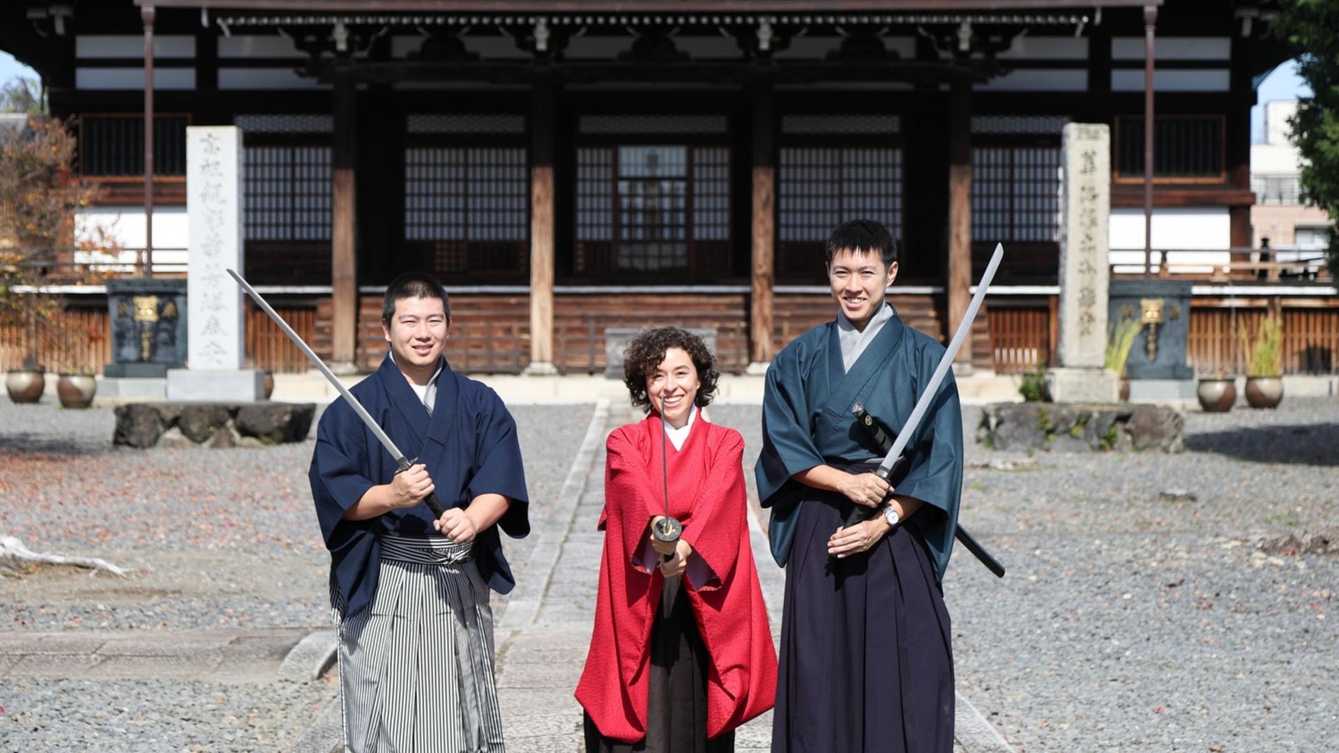 Samurai Sword Experience at Myokaku-ji Temple in Kyoto - Image 1