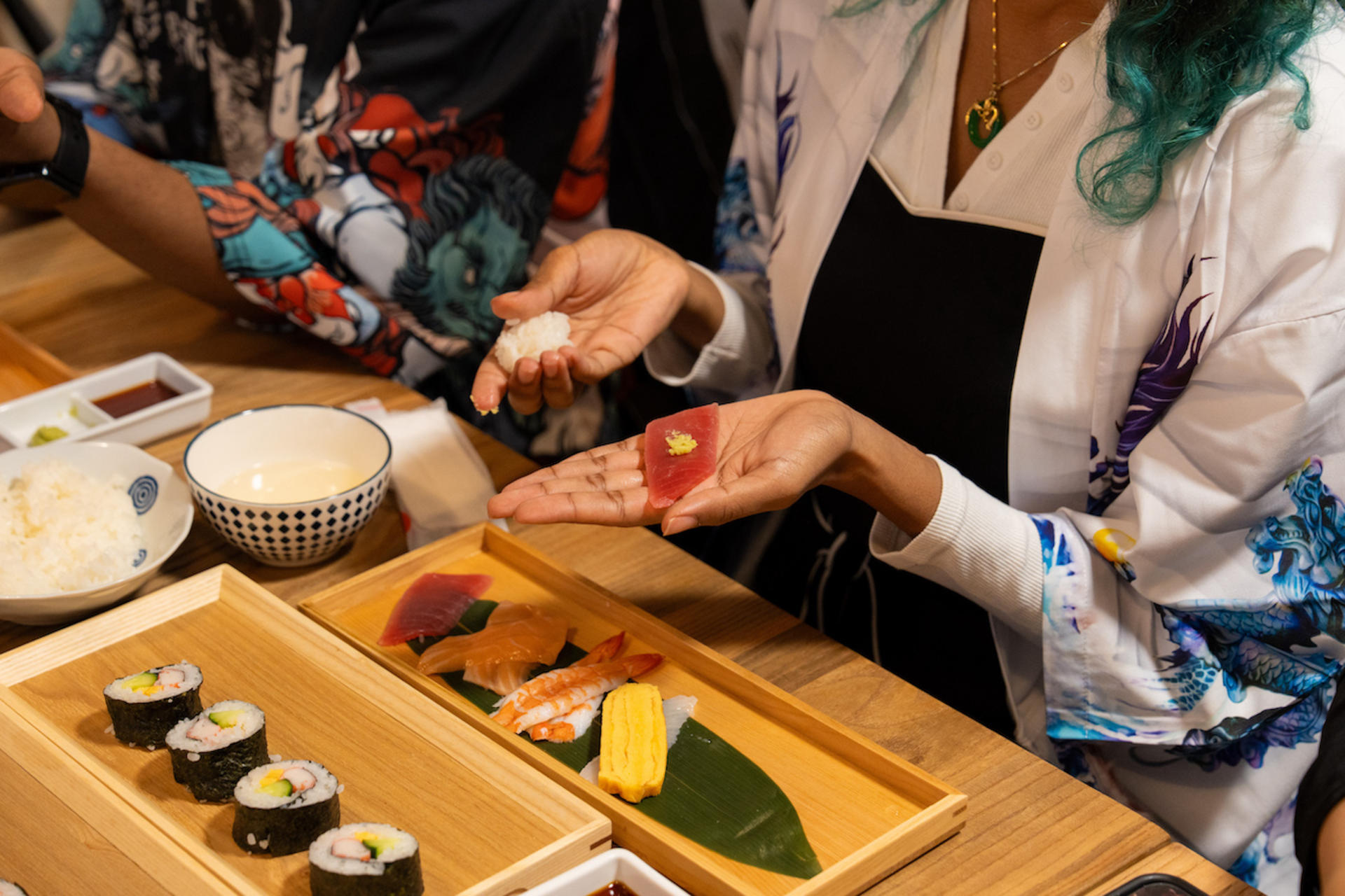 Sushi Making Class in a Happi Coat in Asakusa - Image 1