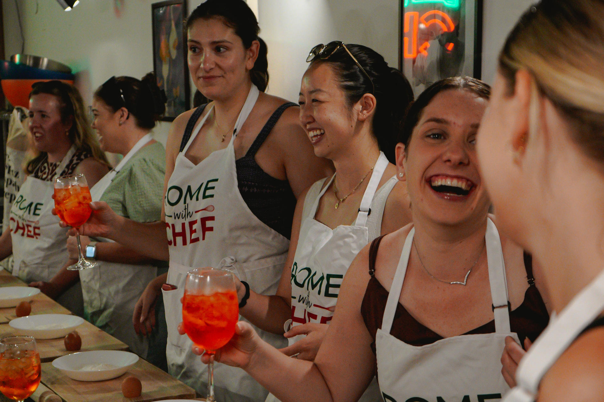 Rome Tipsy Cooking Class: Make Pasta & Mix 3 Spritz Cocktails - Thumbnail 7