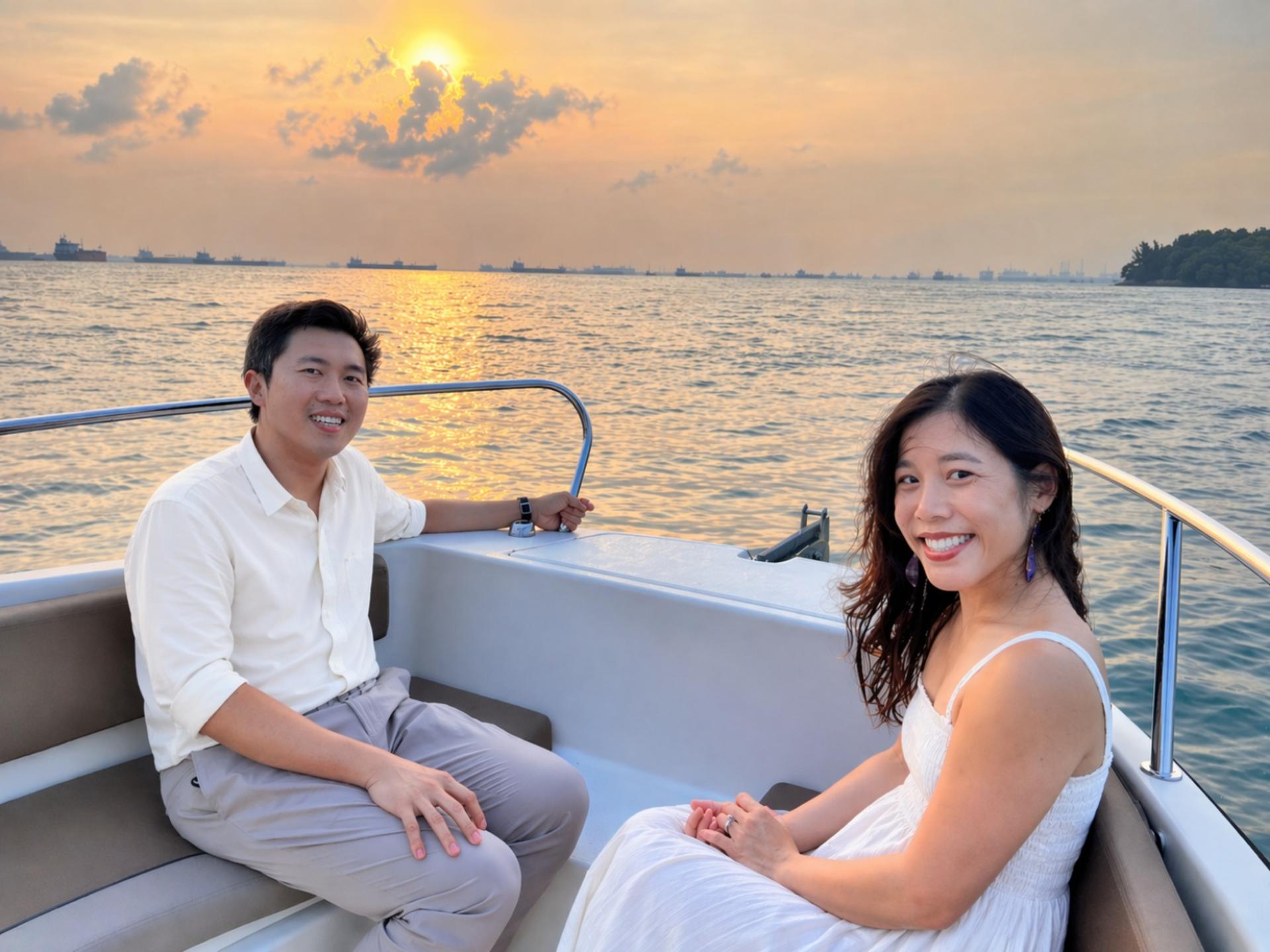 Speedboat Cruise & Marina Dine Adventure by YachtCruiseSG - Thumbnail 4