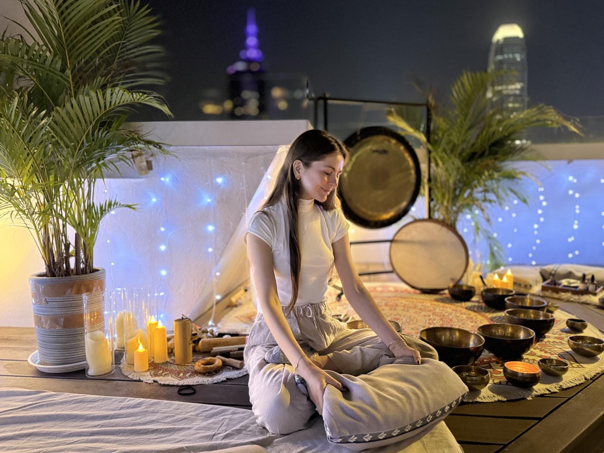 Hidden Rooftop Sound Bath for Couples, Friends & Families with Kate - Image 1