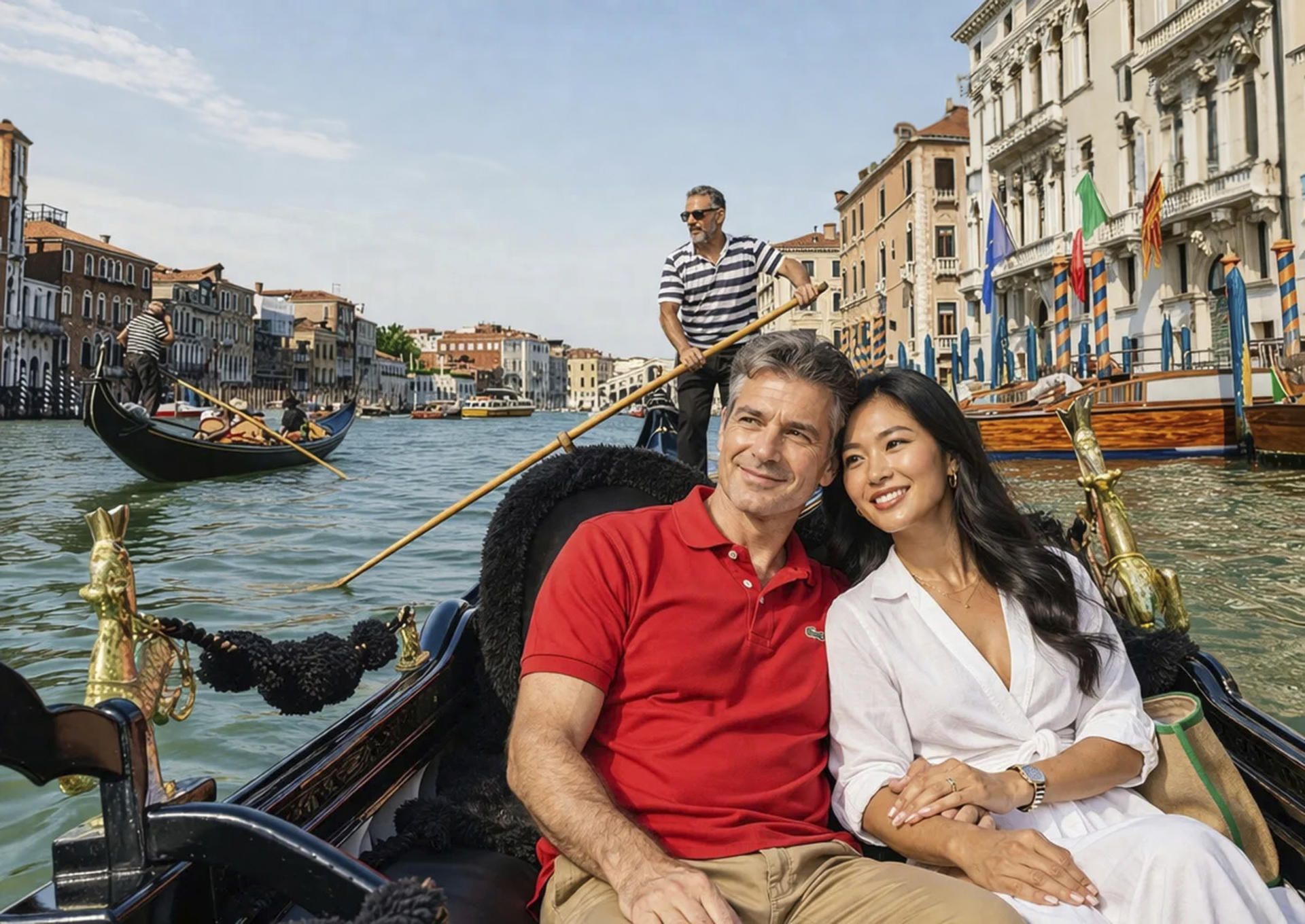 Grand Canal Romantic Gondola Ride in Venice - Image 1