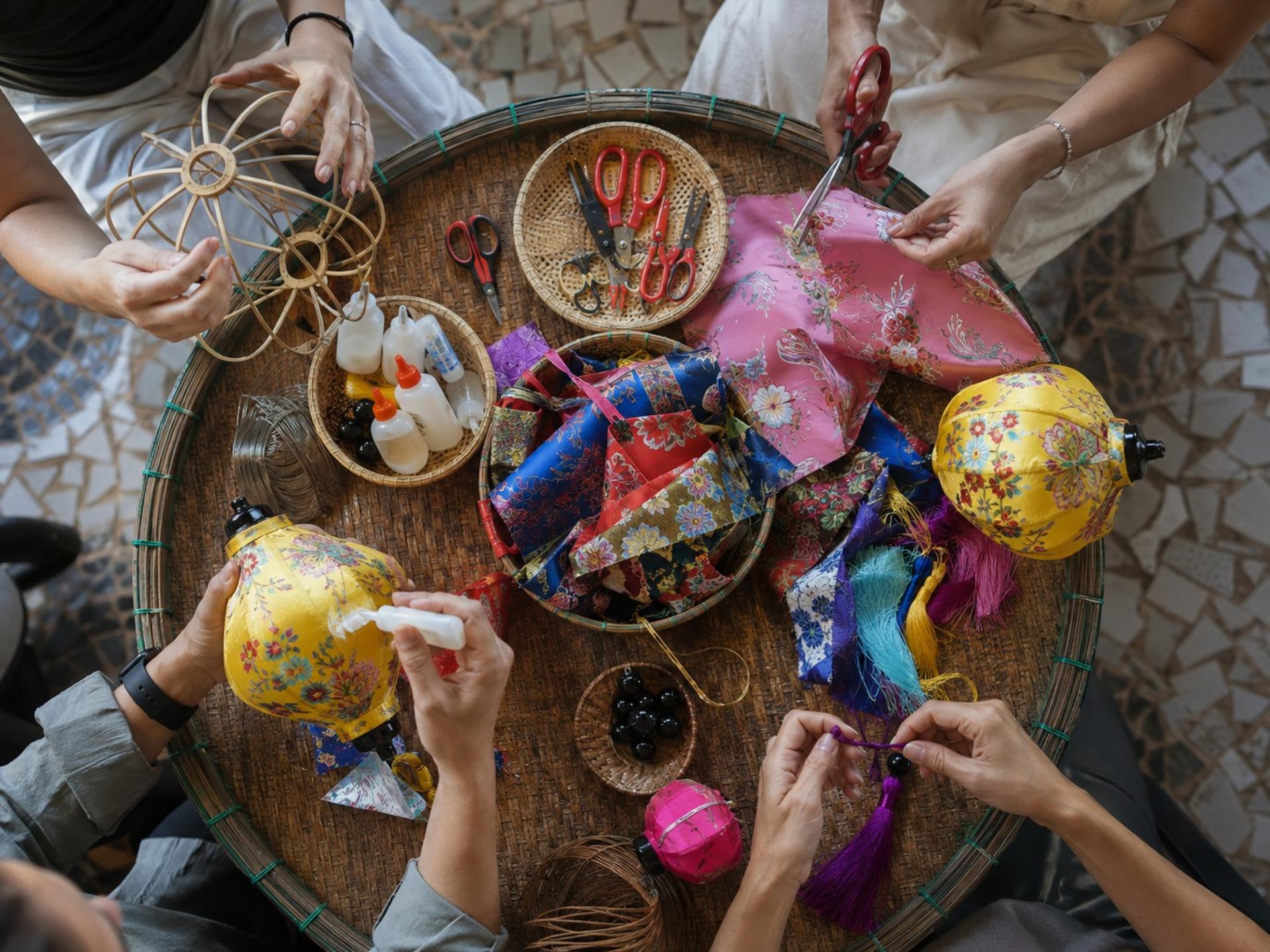 Hoi An Lantern Making Class & Lantern Boat Ride Experience - Thumbnail 13