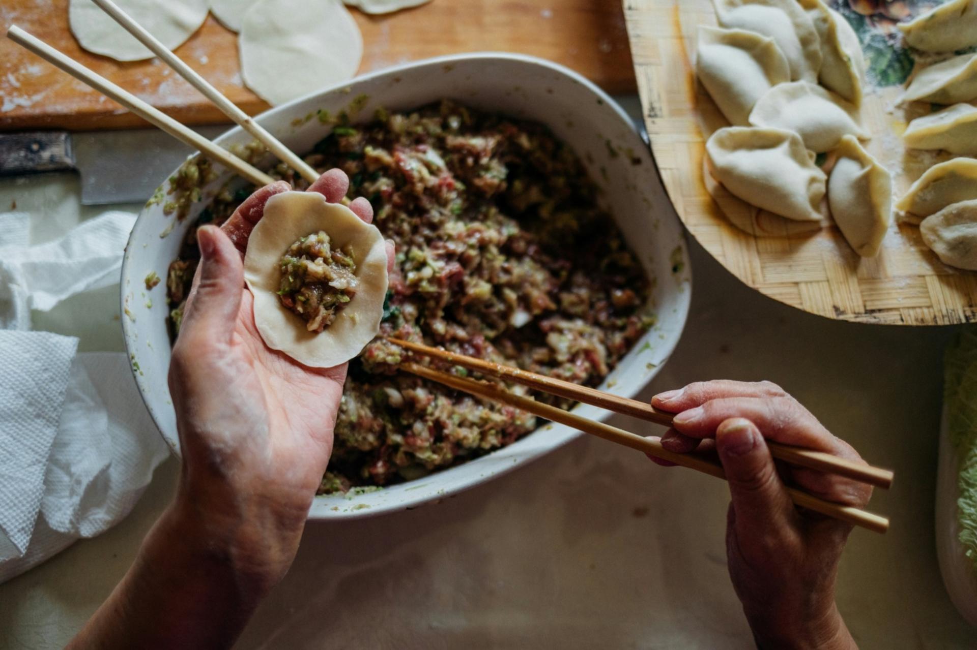 Visit a local farmers market, learn to make dumplings or wontons together at home (vegetarian options available)  - Thumbnail 23