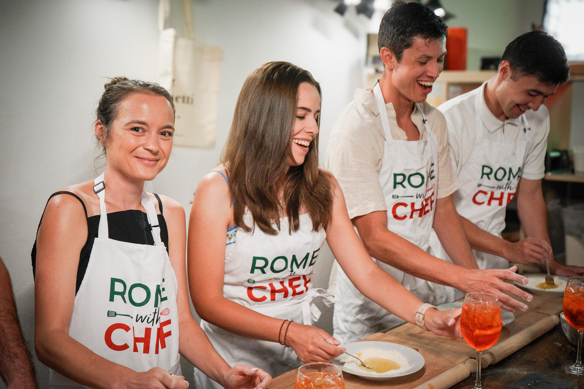 Rome Tipsy Cooking Class: Make Pasta & Mix 3 Spritz Cocktails - Thumbnail 10