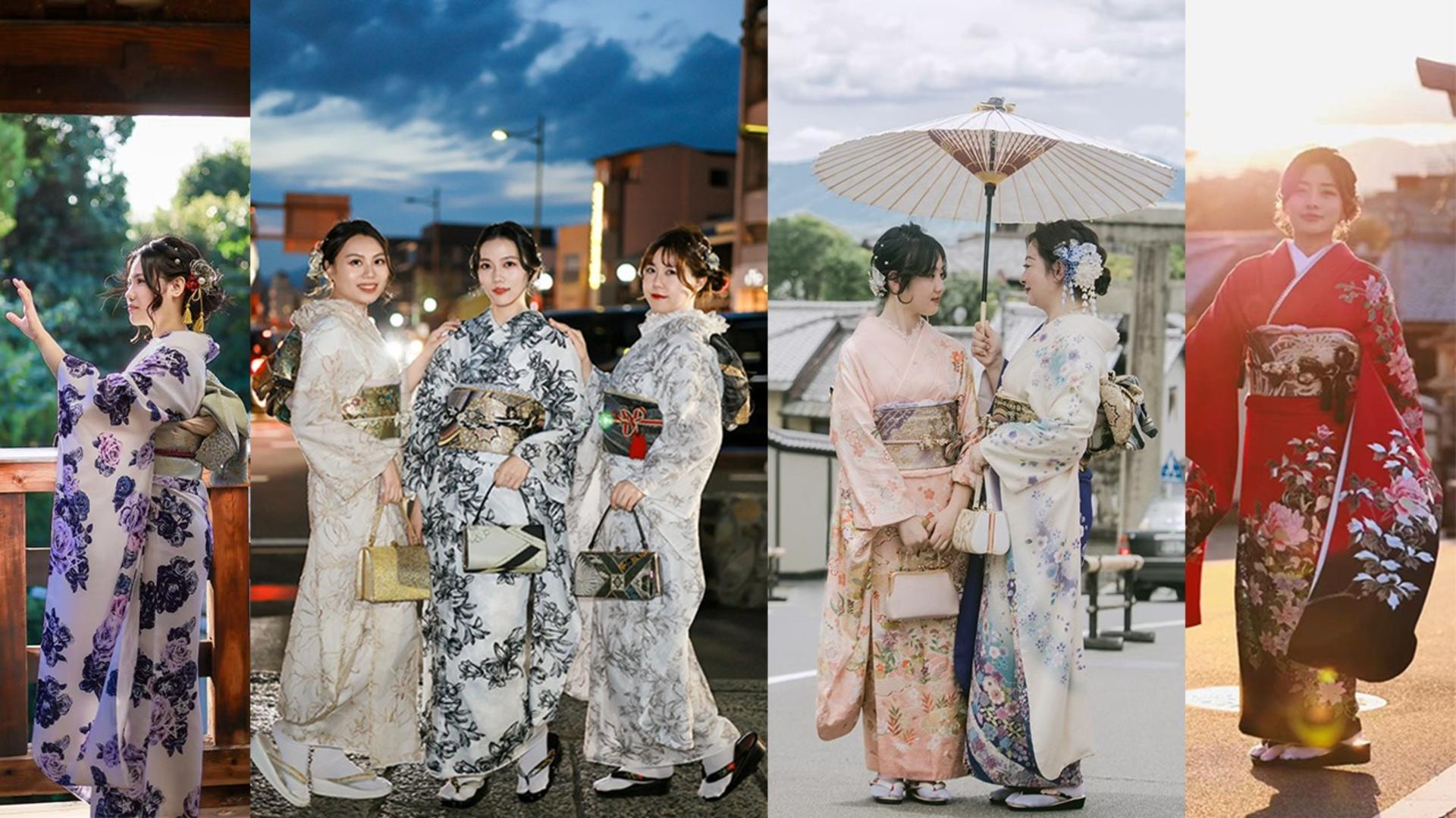 Kyoto Kimono Rental Experience (Optional Exquisite Hair Styling/Japanese Makeup/Photography) (Ookini Kiyomizu-dera Main Store) - Thumbnail 8