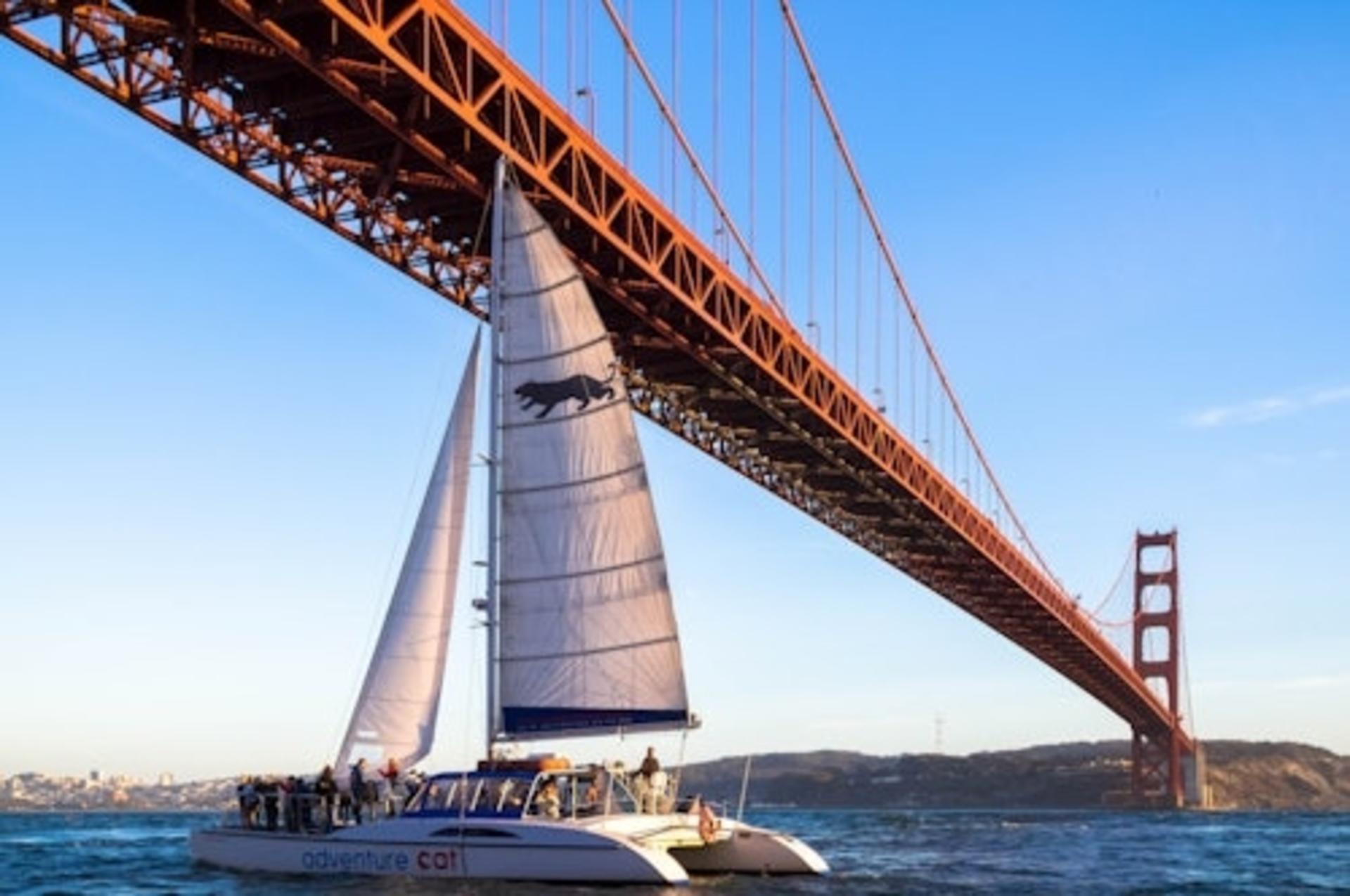 San Francisco Luxury Catamaran Bay Sunset Cruise Experience - Image 1